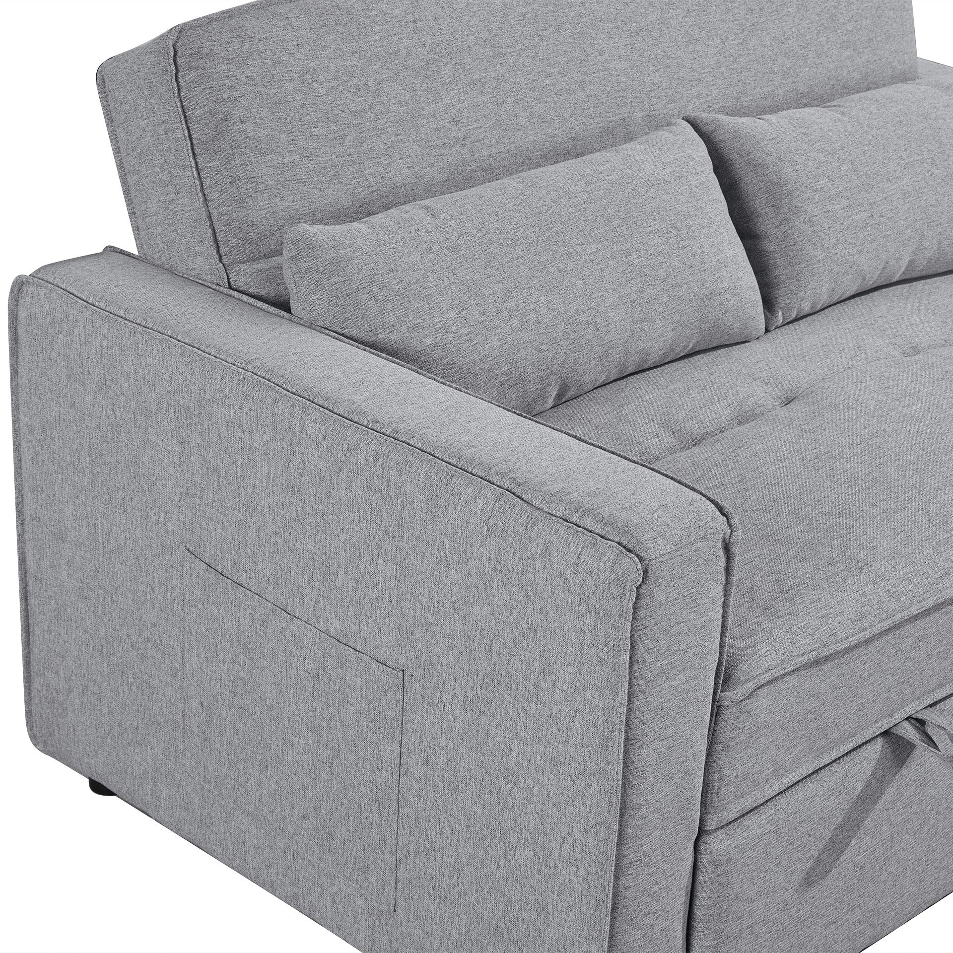 Freyja 2 Seater Sofa Bed - Grey - Image 15