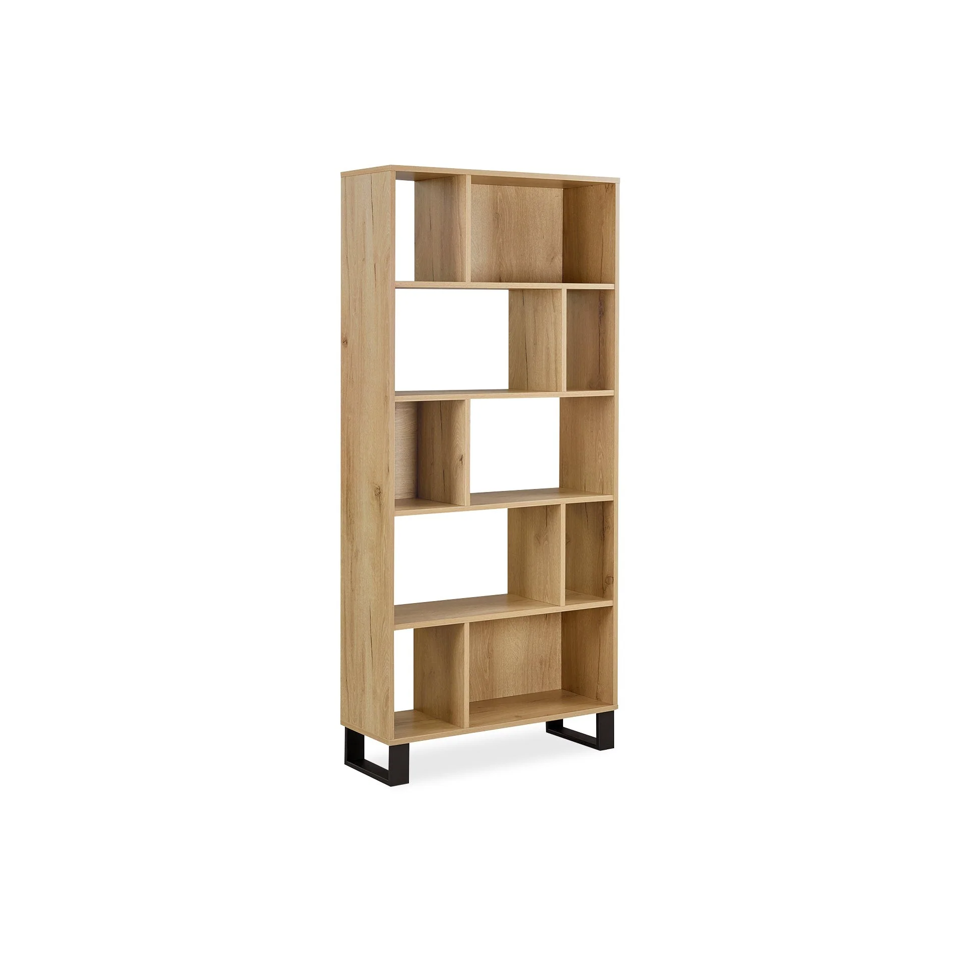 Frohna Bookshelf Display Shelf Bookcase Stand Rack - Oak - Image 12