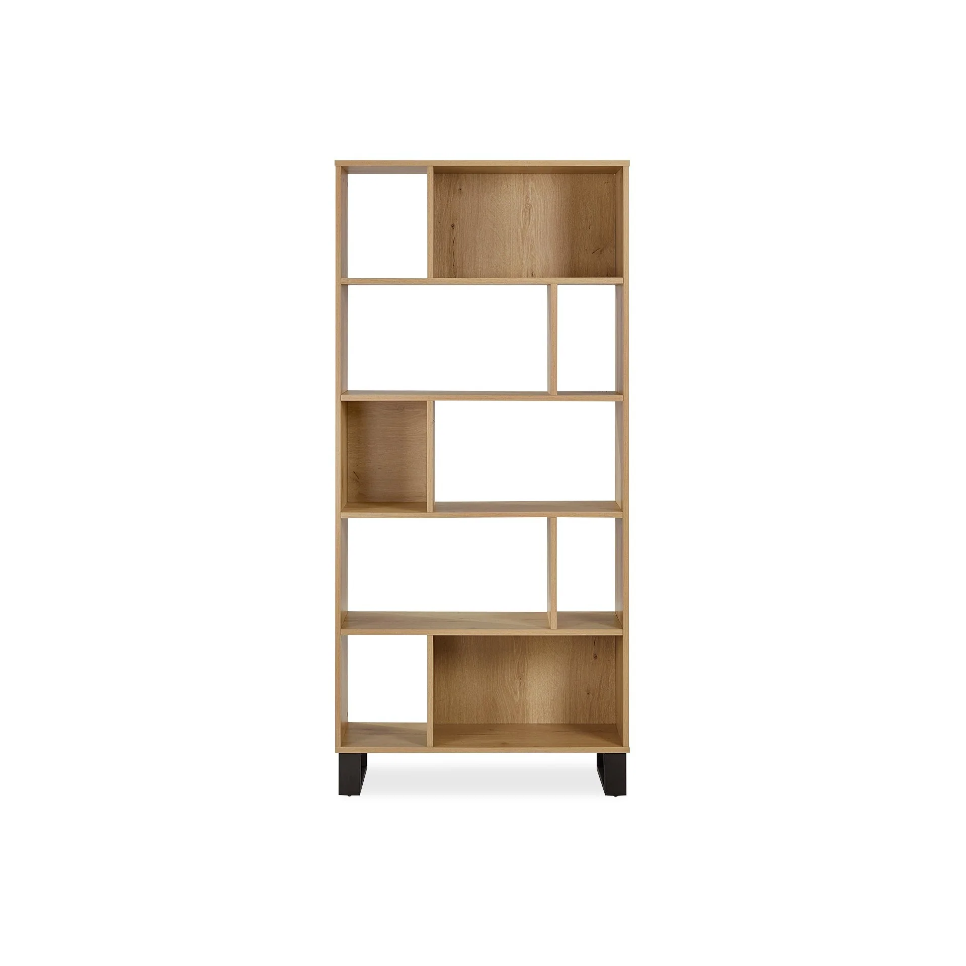 Frohna Bookshelf Display Shelf Bookcase Stand Rack - Oak - Image 7