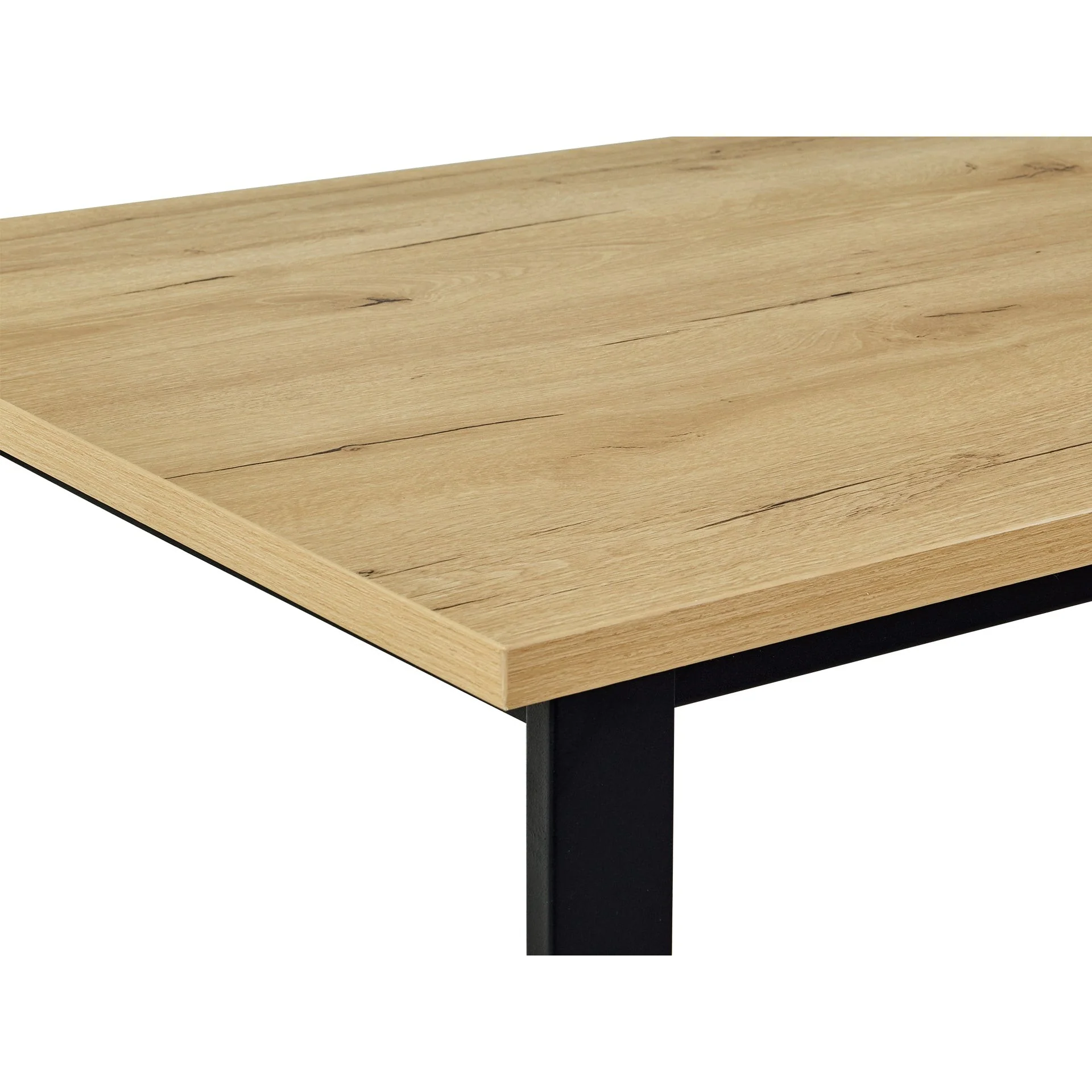 Frohna Dining Table Rectangle 160 x 80cm - Oak - Image 4