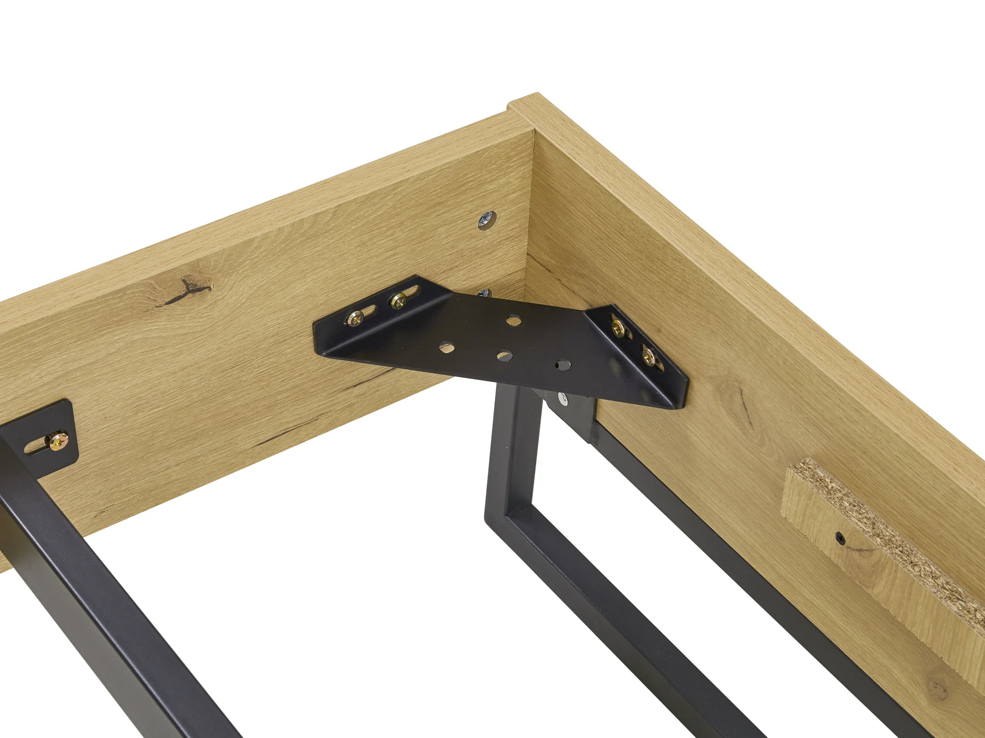 FROHNA King Wooden Bed Frame - Oak - Image 17