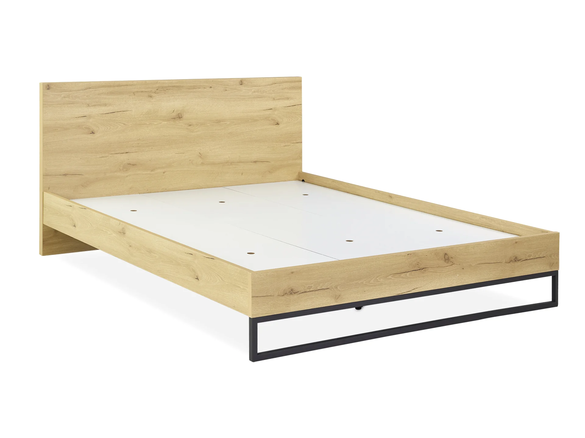 FROHNA King Wooden Bed Frame - Oak - Image 20