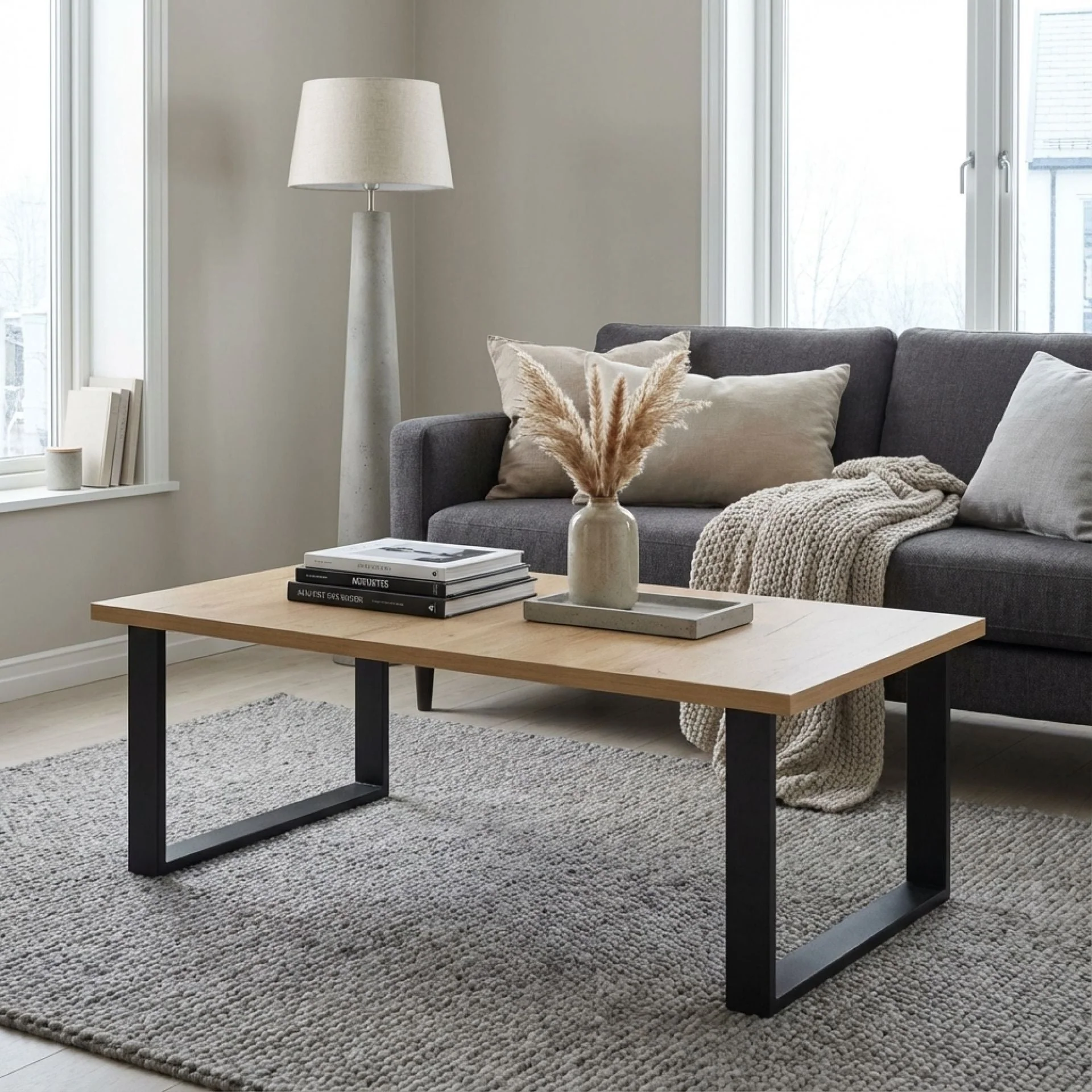Frohna Rectangular Coffee Table - Oak - Image 6