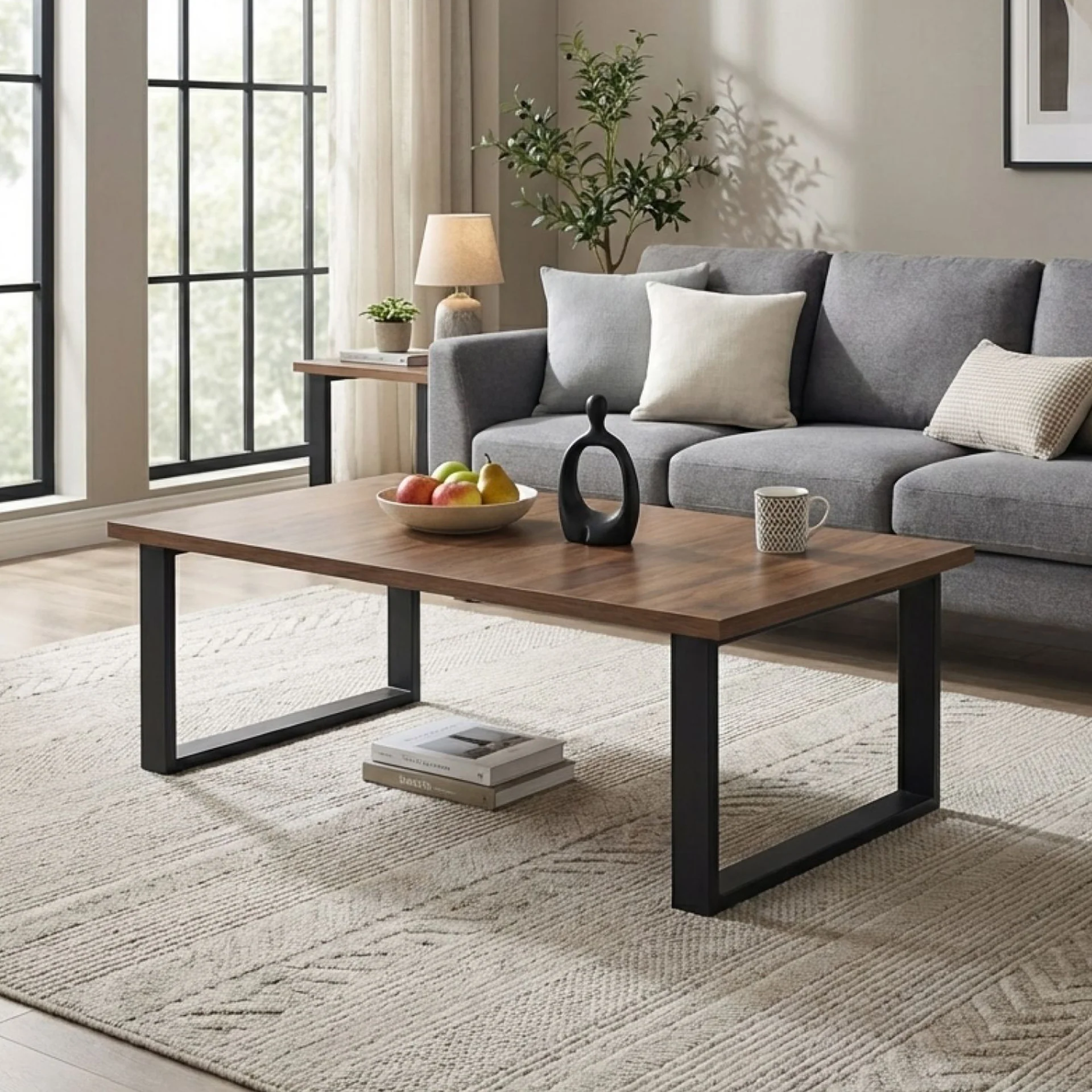 Frohna Rectangular Coffee Table - Walnut - Image 3