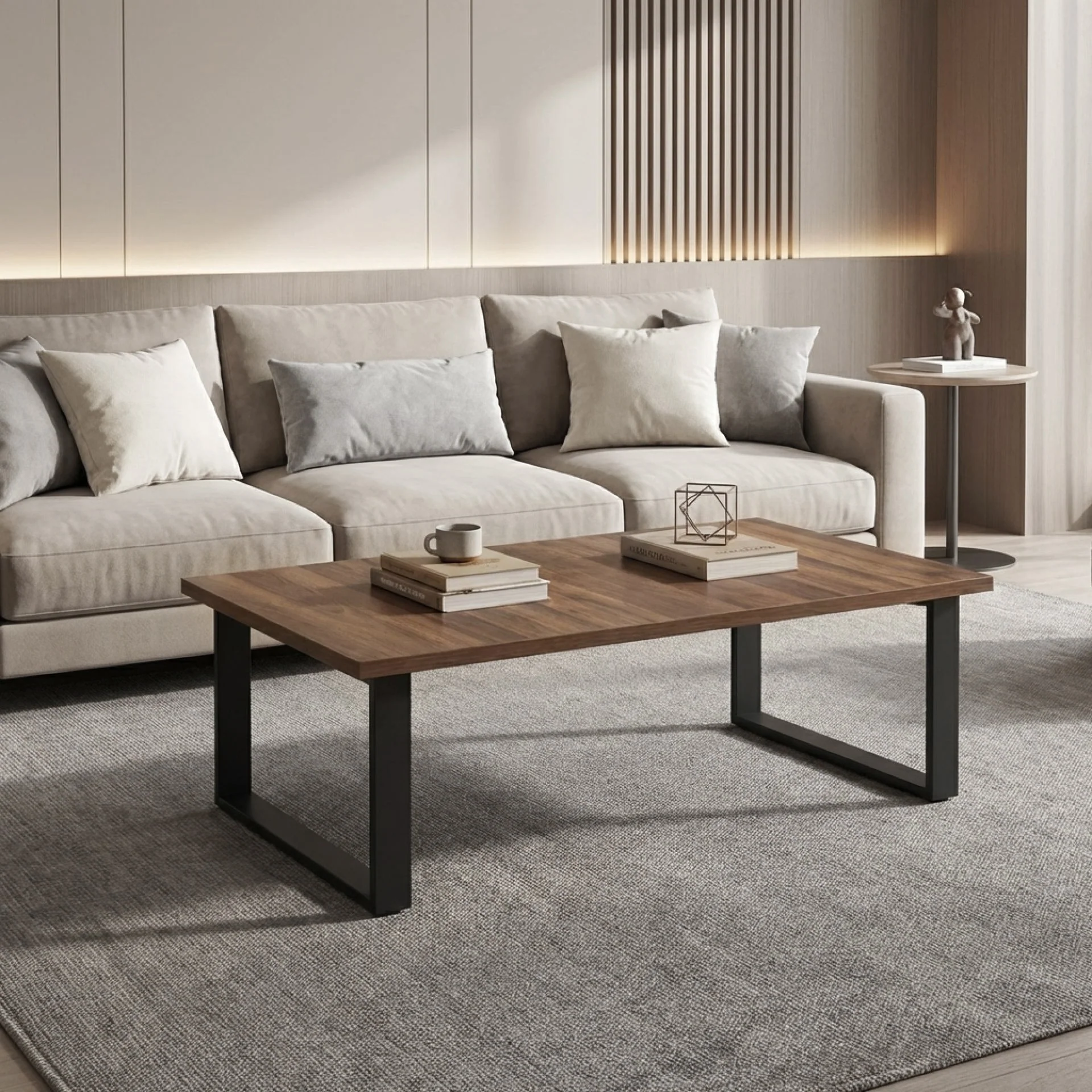 Frohna Rectangular Coffee Table - Walnut - Image 4