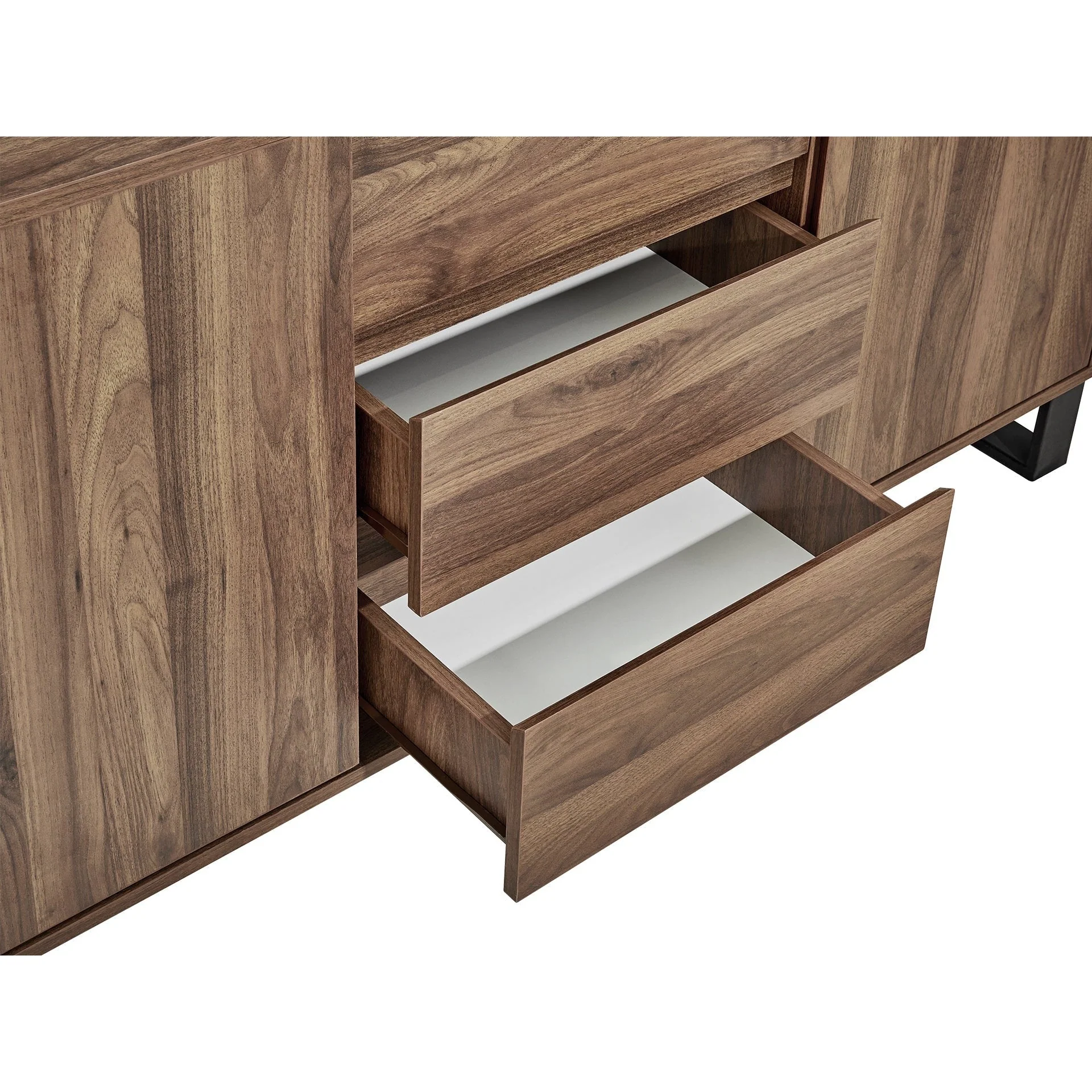 Frohna Sideboard Buffet Table with 3 Drawers - Walnut - Image 13