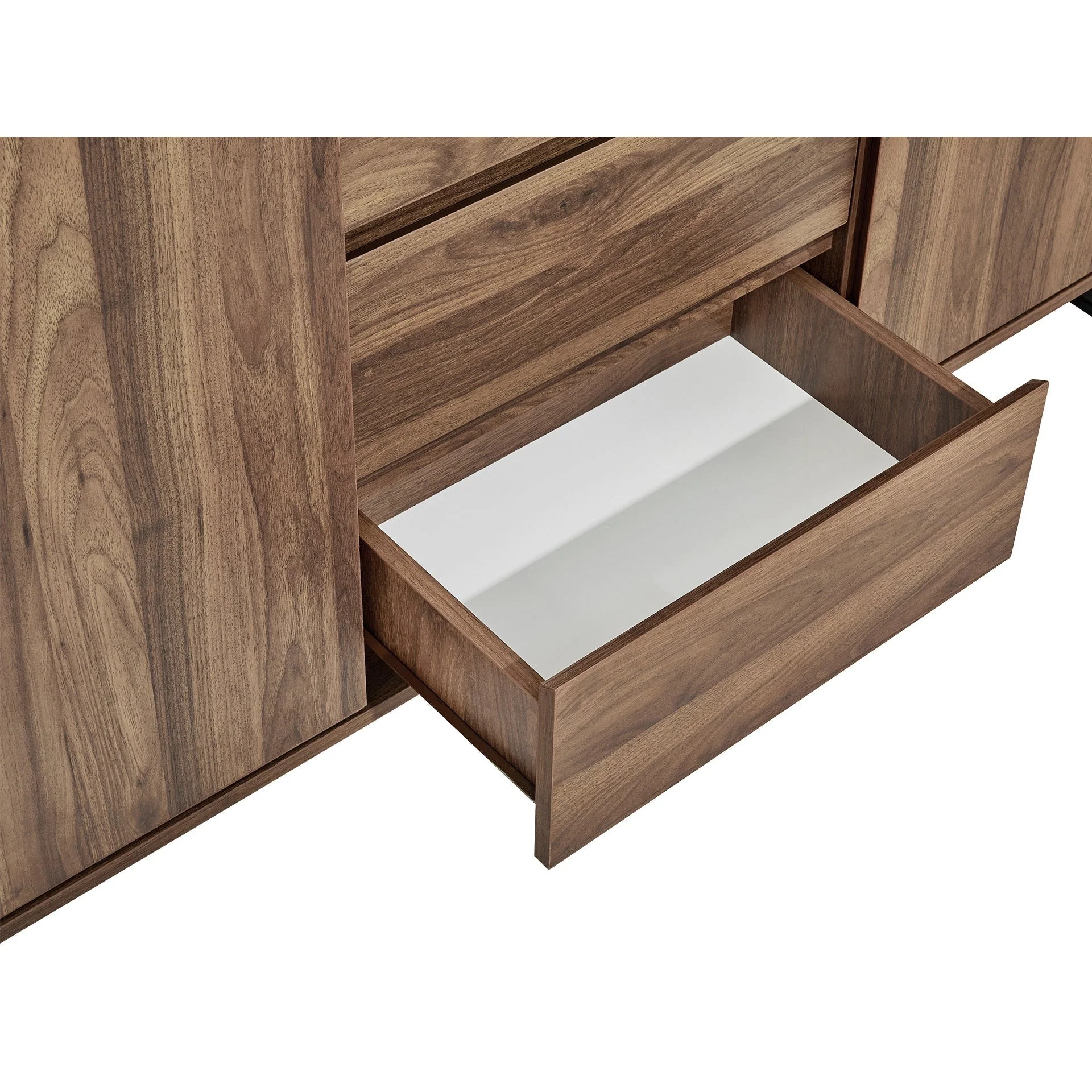 Frohna Sideboard Buffet Table with 3 Drawers - Walnut - Image 14