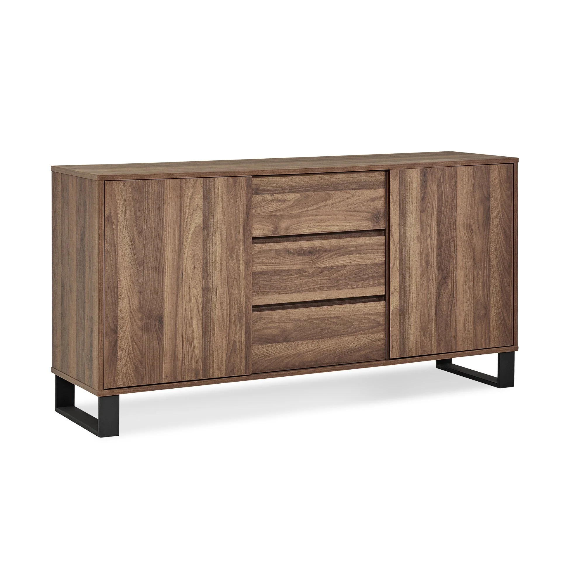 Frohna Sideboard Buffet Table with 3 Drawers - Walnut - Image 9