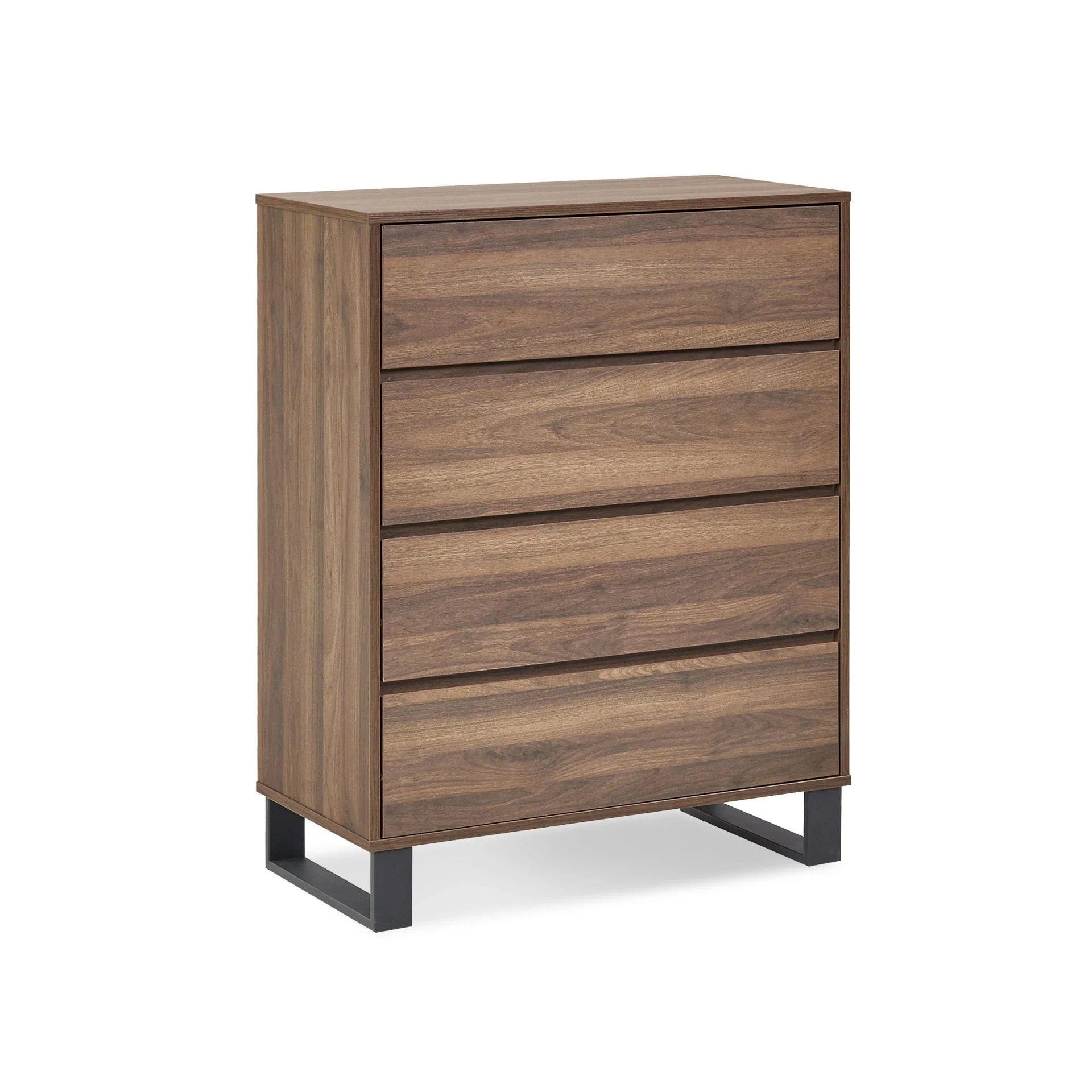 Frohna Tallboy 4 Drawer Chest Dresser - Walnut - Image 9