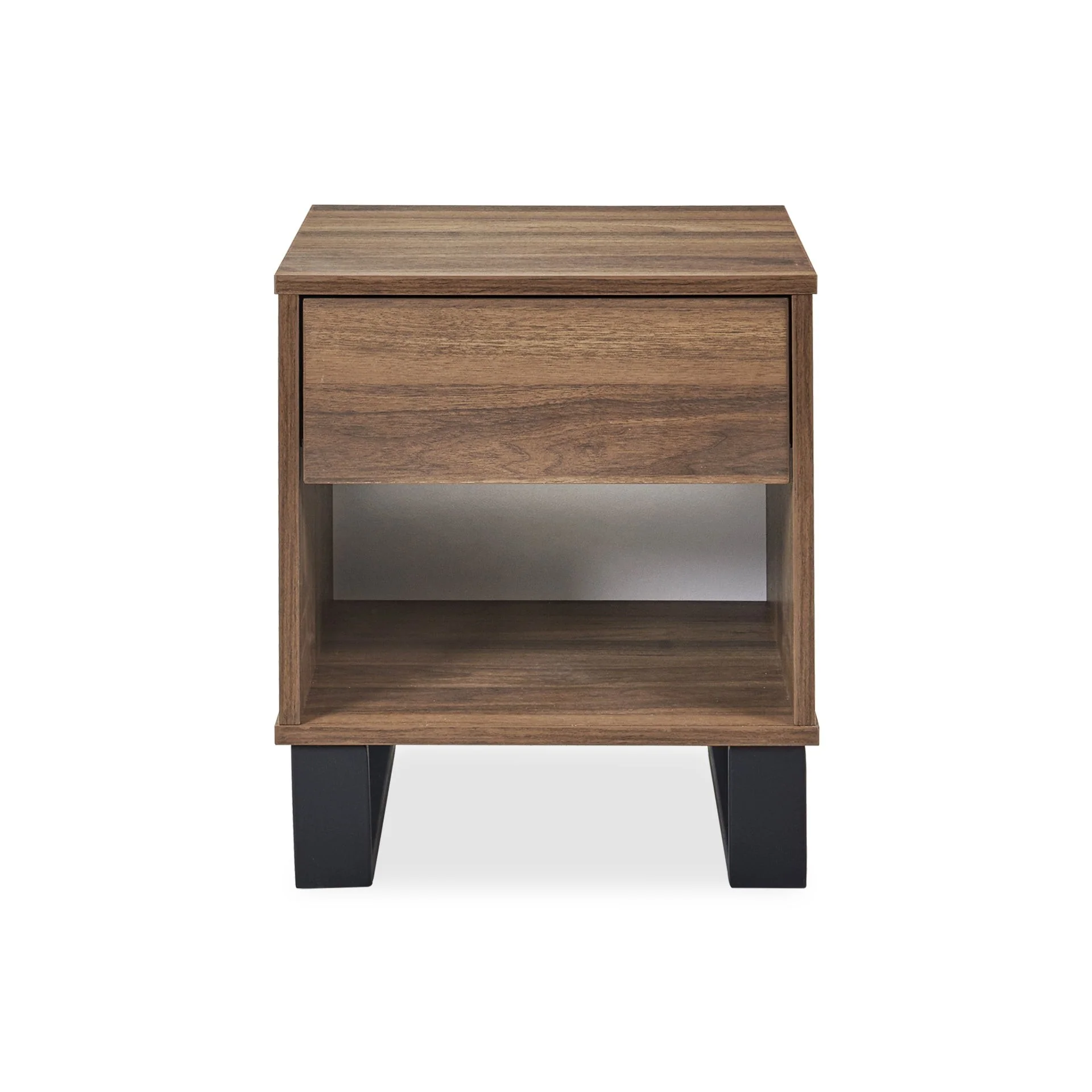 Frohna Wooden Bedside Table Nightstand - Walnut - Image 10