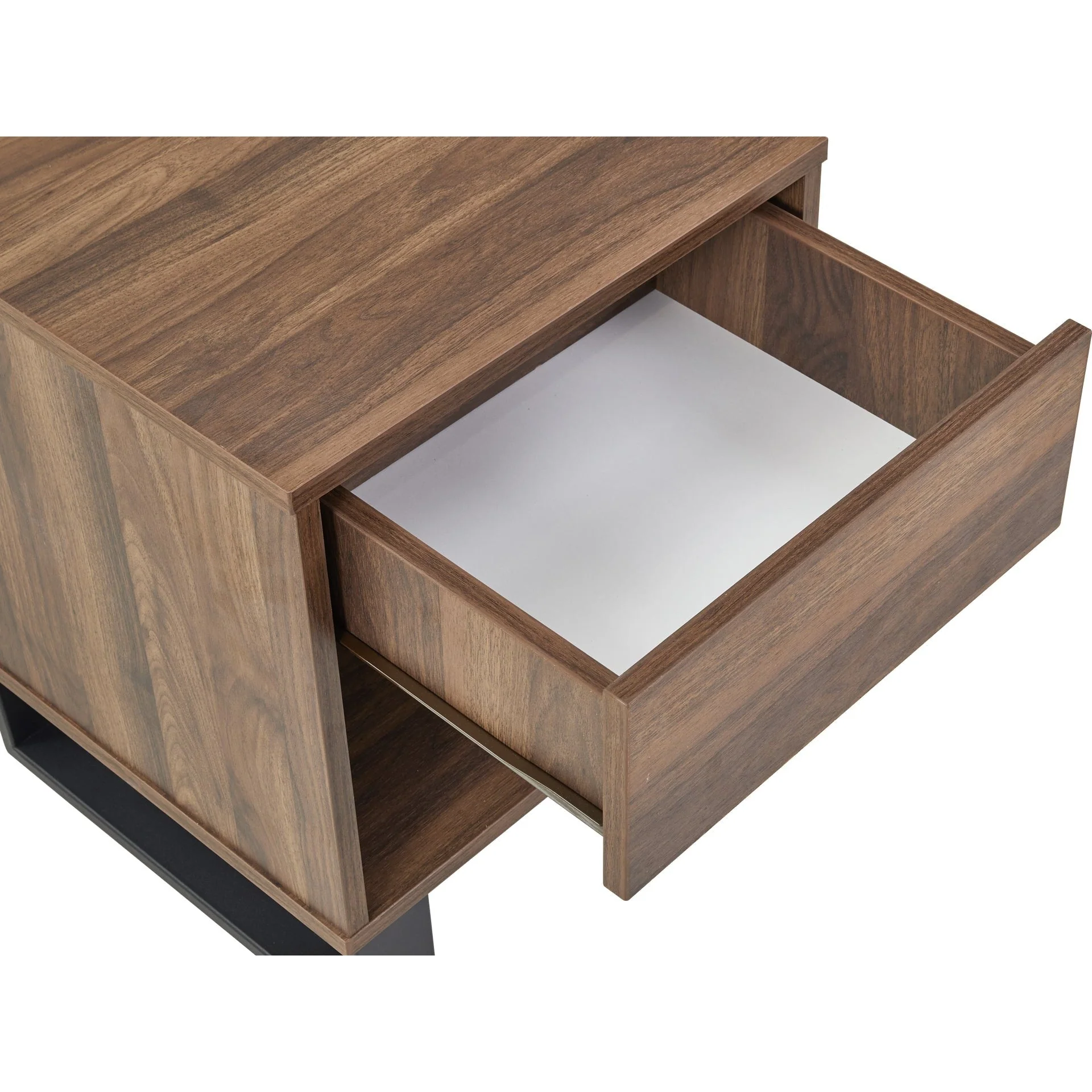 Frohna Wooden Bedside Table Nightstand - Walnut - Image 12
