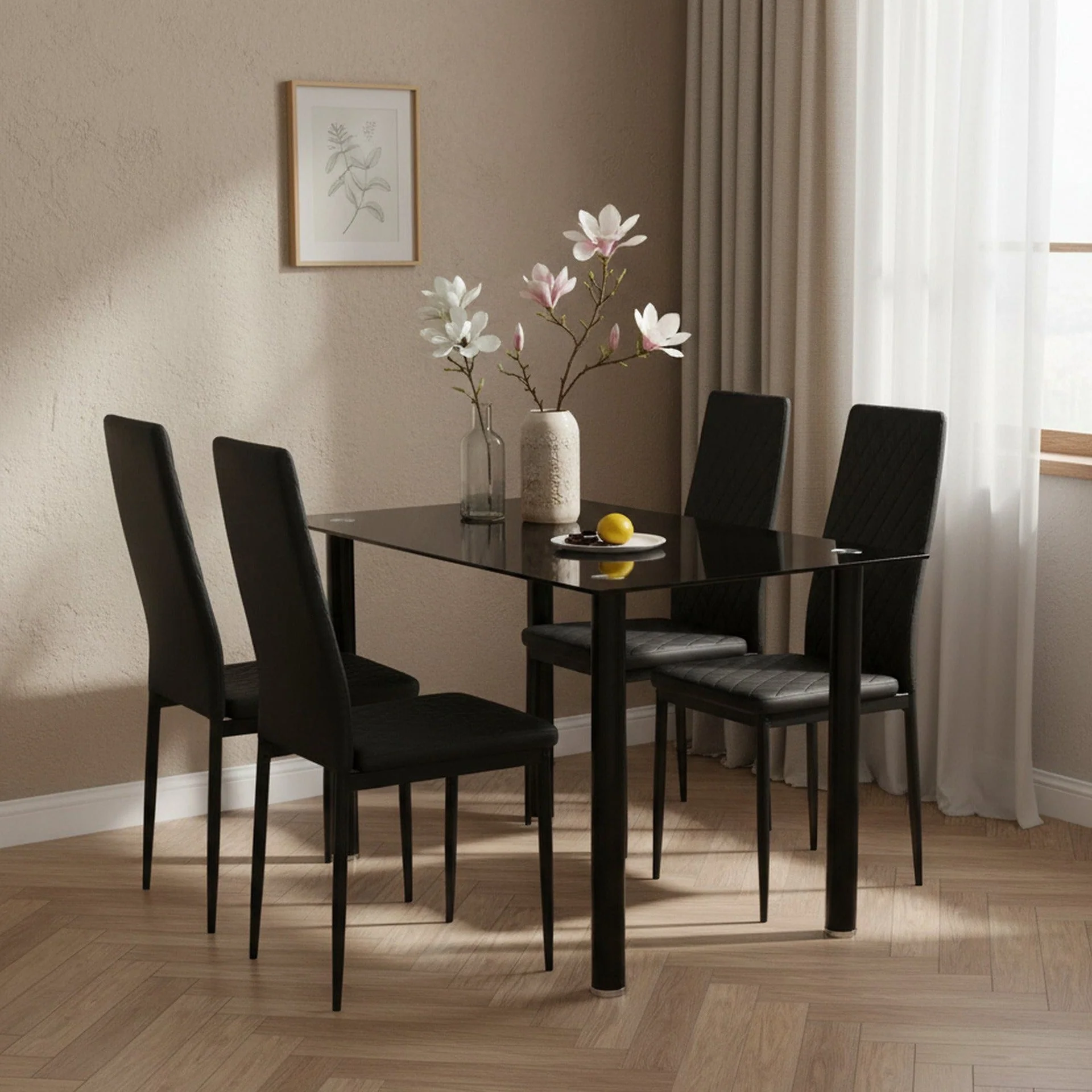 Fusion Diamond Chair- Set of 4 - Black - Image 5
