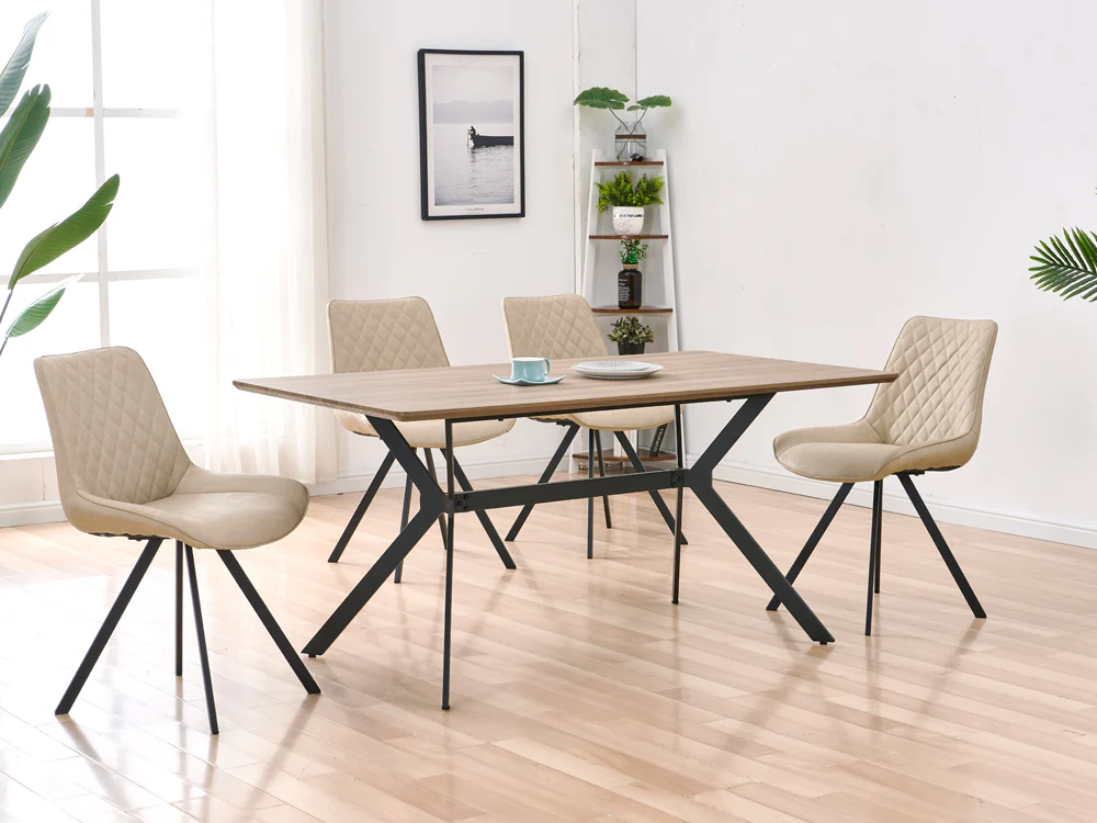 GABRIELLA 4PCS Dining Chair - BEIGE - Image 2