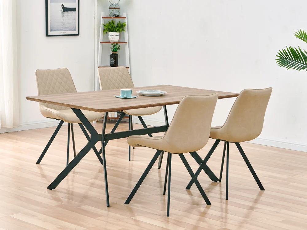 GABRIELLA 4PCS Dining Chair - BEIGE - Image 3