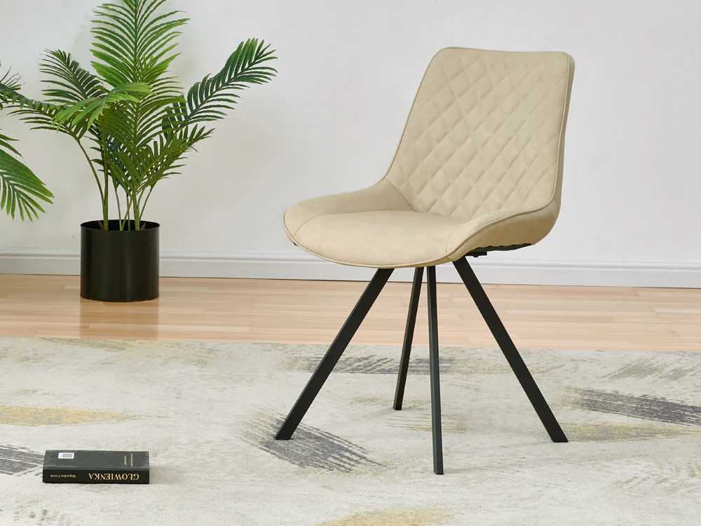 GABRIELLA 4PCS Dining Chair - BEIGE - Image 4