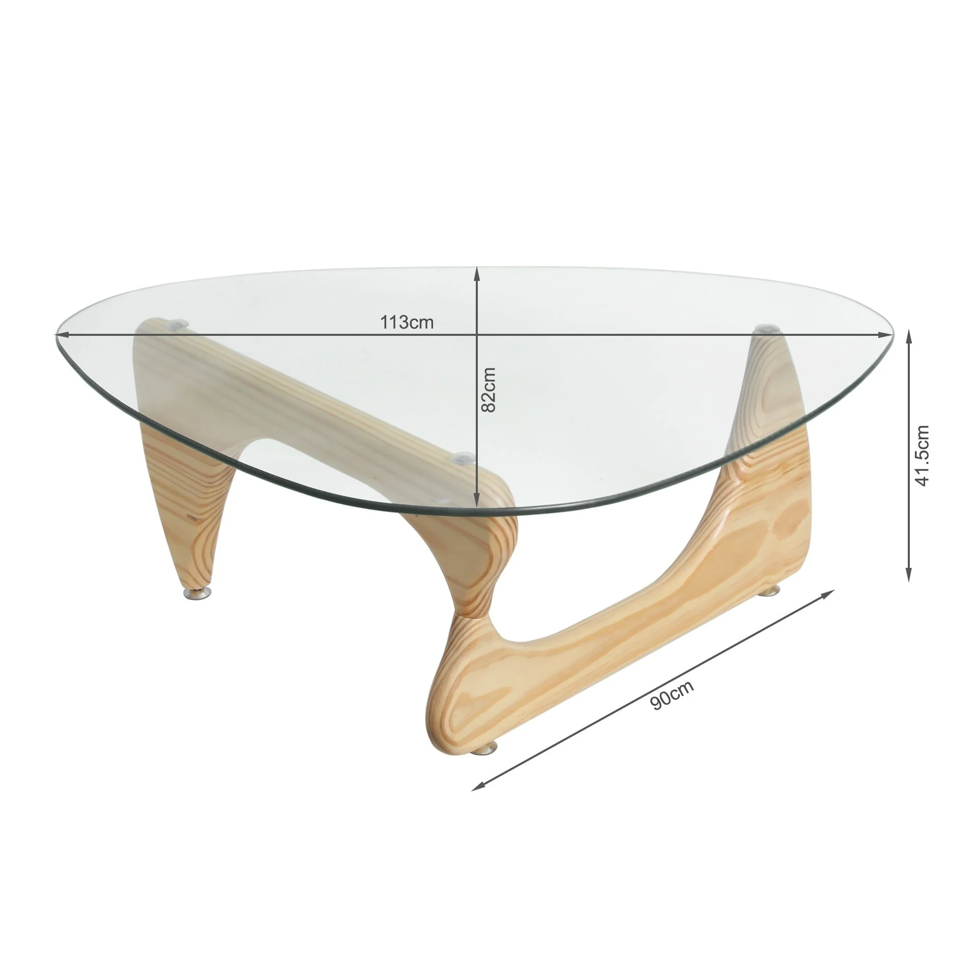Galan Medium Noguchi Coffee Table Replica - Natural - Image 8