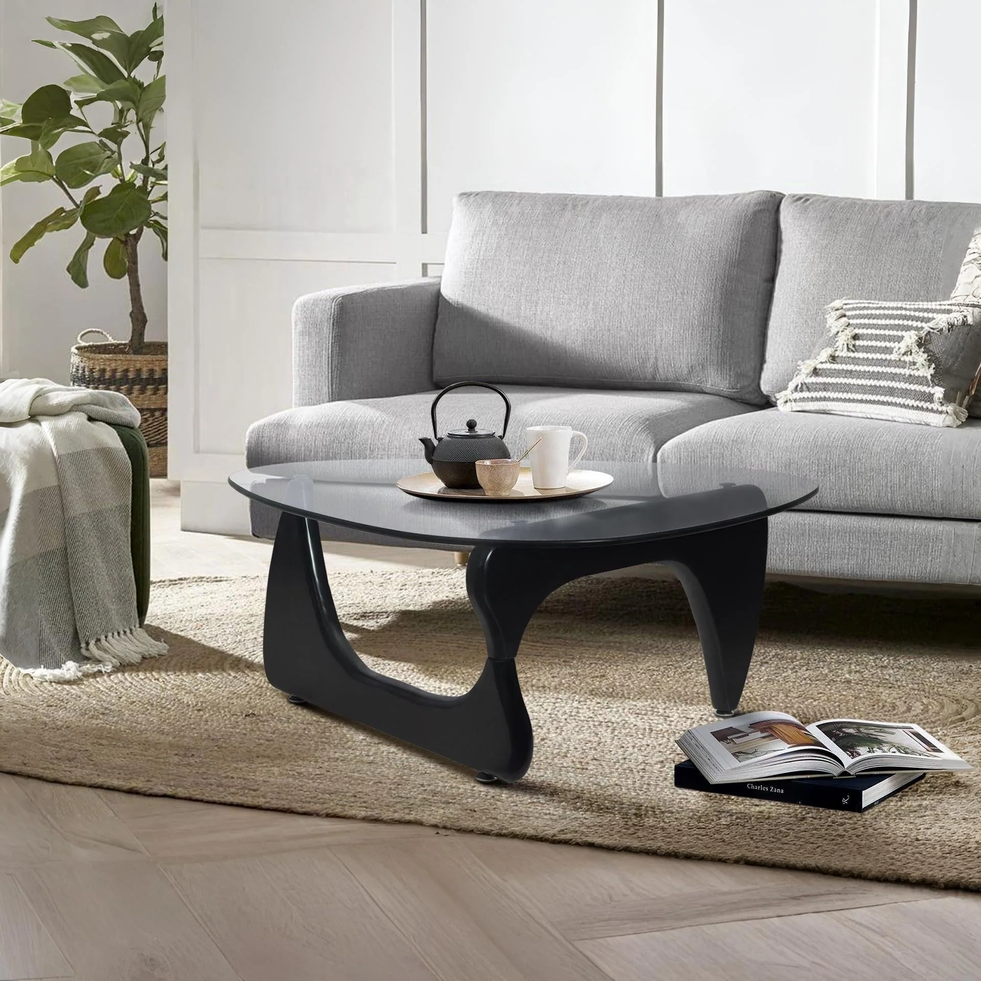 Galan Small Noguchi Coffee Table Replica - Black