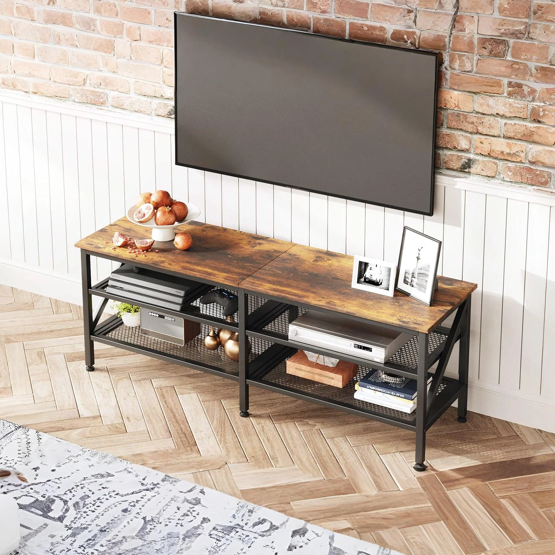 Gambia 1.4m Entertainment Unit - Rustic Brown - Image 10