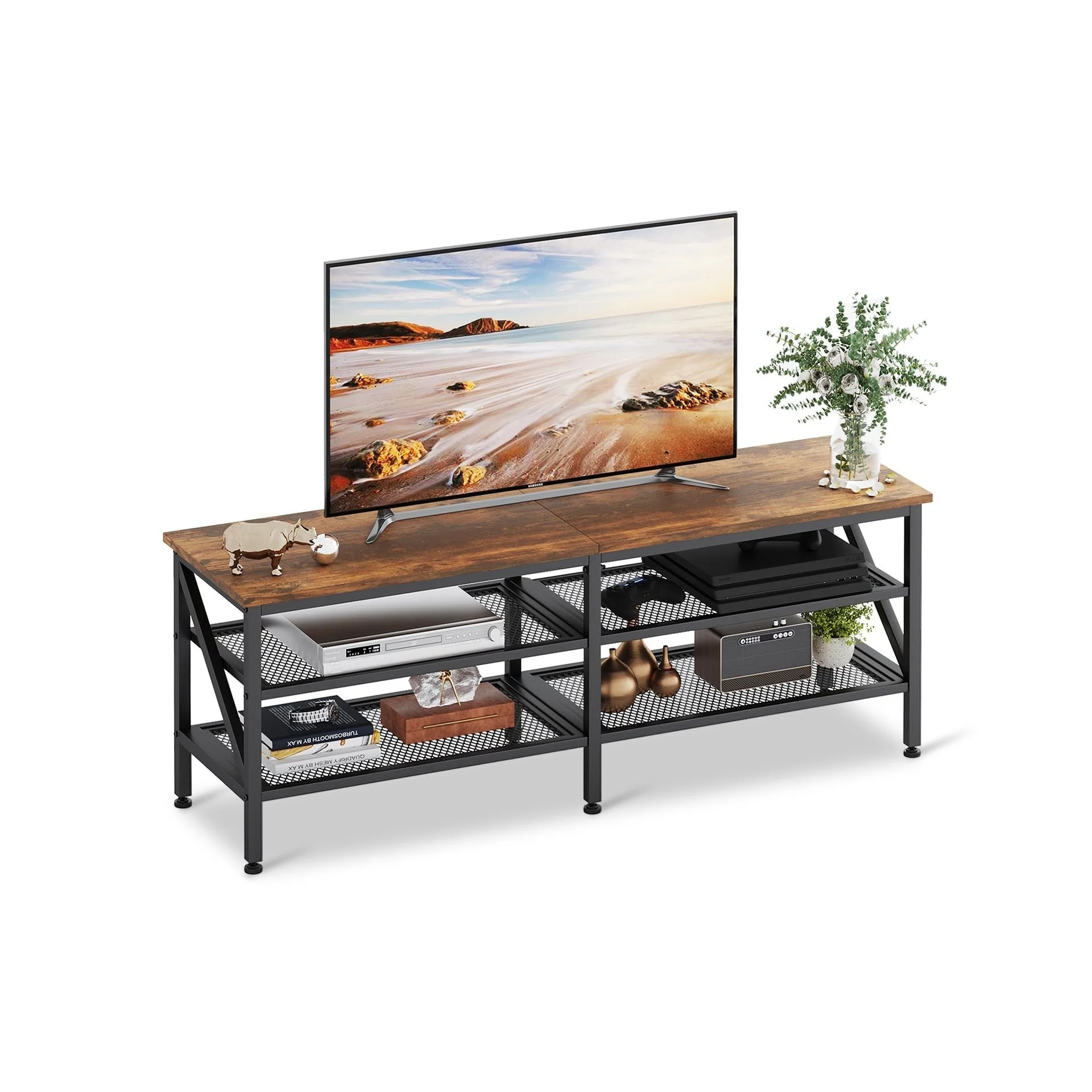 Gambia 1.4m Entertainment Unit - Rustic Brown - Image 14