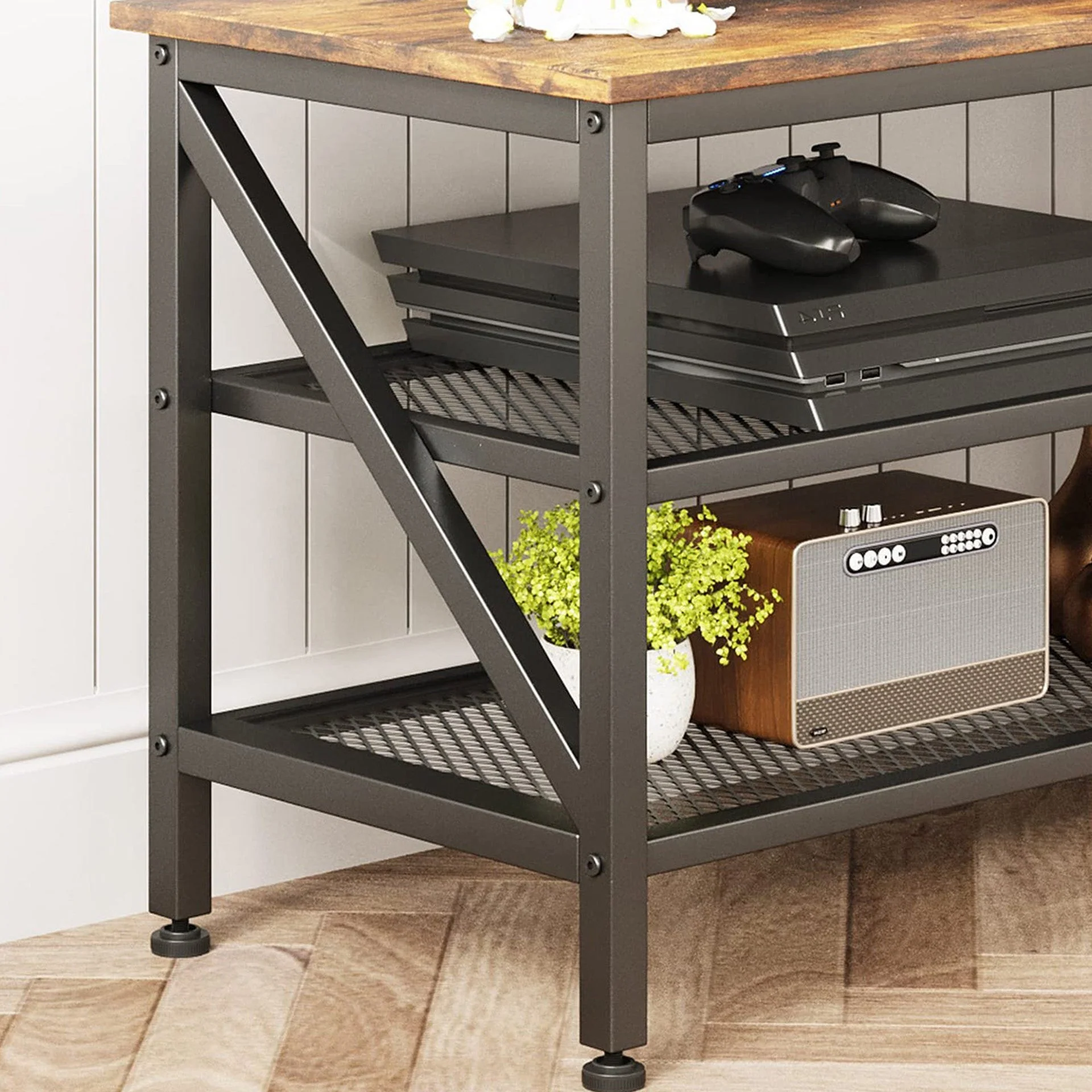 Gambia 1.4m Entertainment Unit - Rustic Brown - Image 15