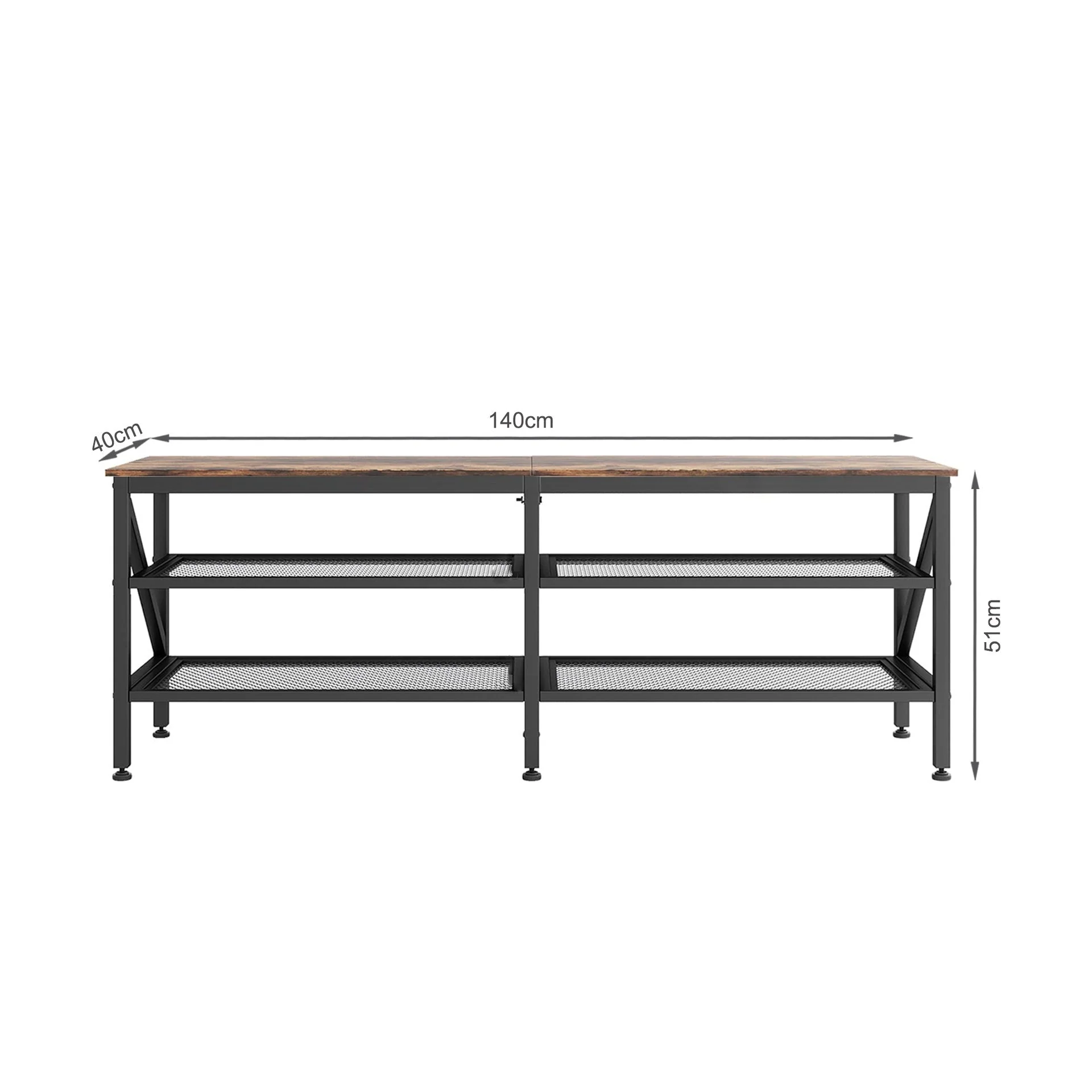 Gambia 1.4m Entertainment Unit - Rustic Brown - Image 17
