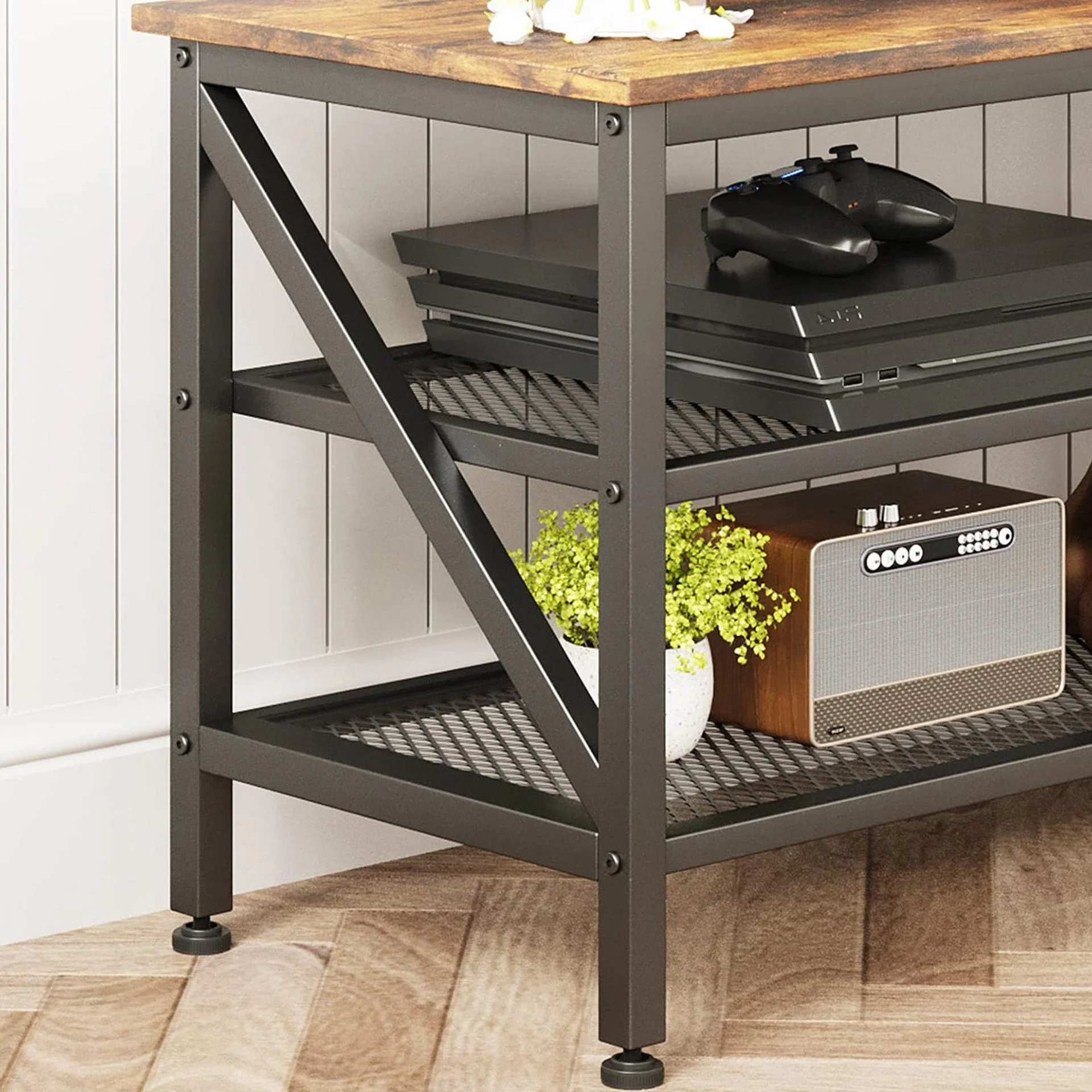 Gambia 1.6m Entertainment Unit - Rustic Brown - Image 11