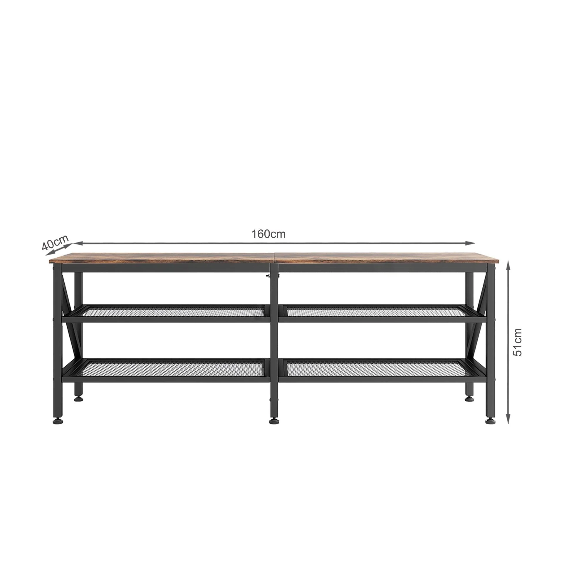 Gambia 1.6m Entertainment Unit - Rustic Brown - Image 13