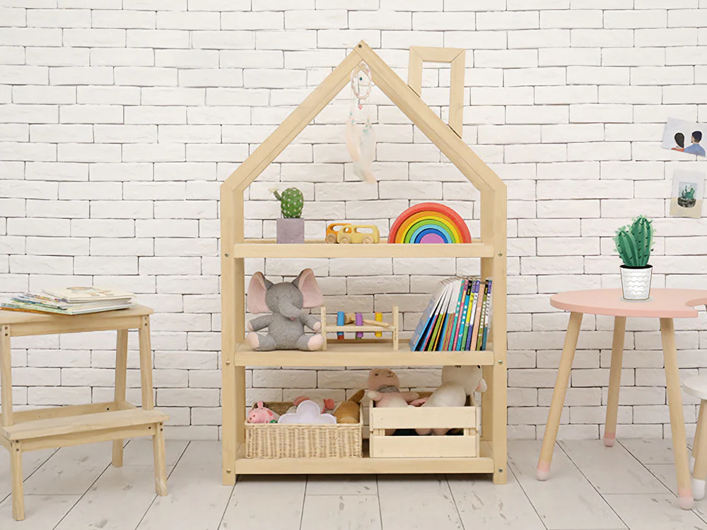 GARDA Kids House Bookshelf - Oak