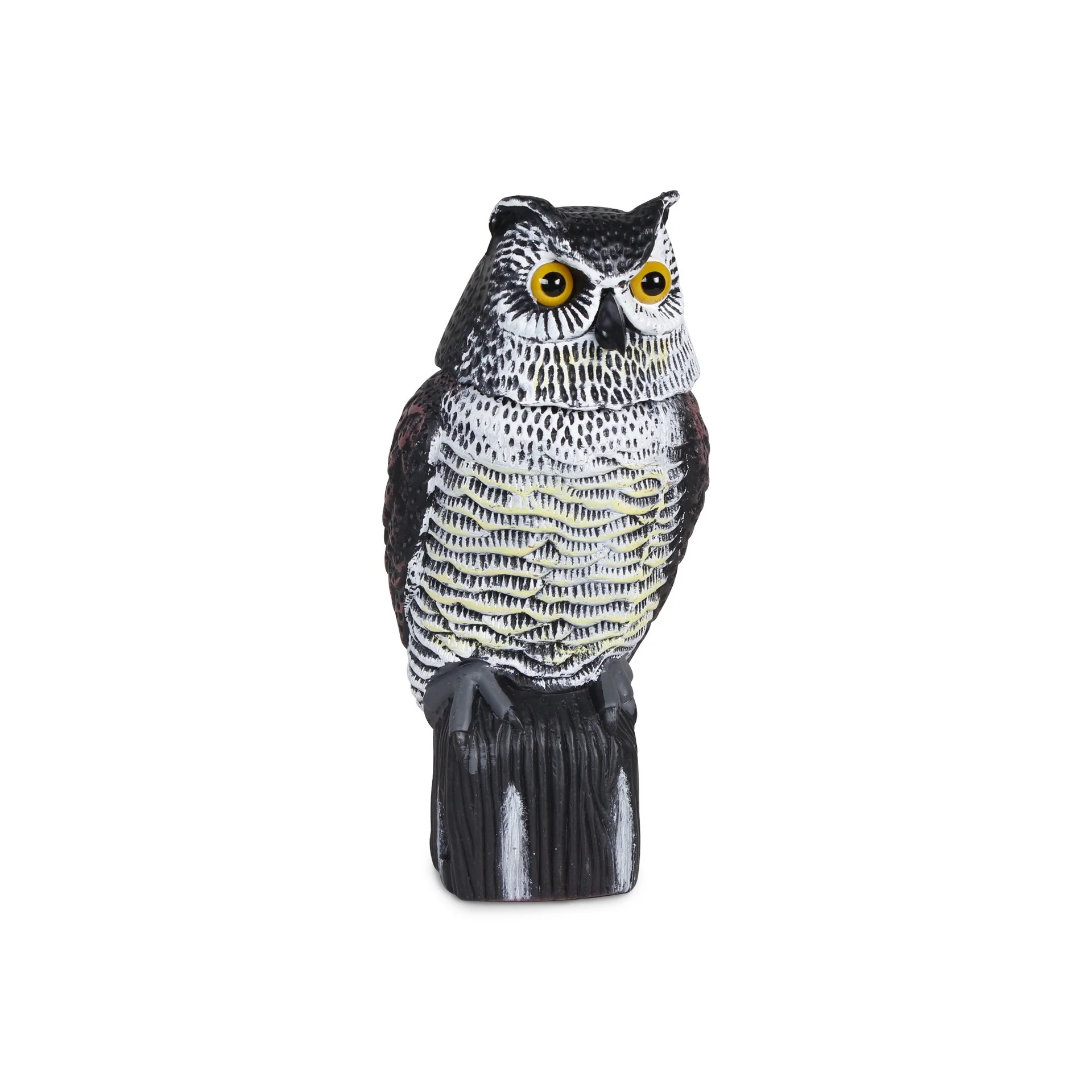 Garden Protection Repellent Bird Scarer Rotating Head Owl Statue - Image 2