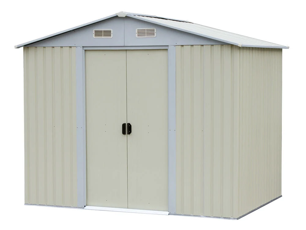 Garden Shed 1.83M x 2.57M x 2.09M BEIGE - Image 3