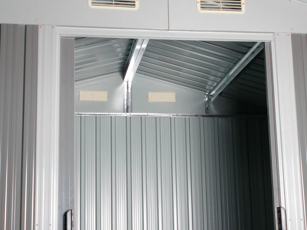 Garden Shed 1.83M x 2.57M x 2.09M GREY - Image 5
