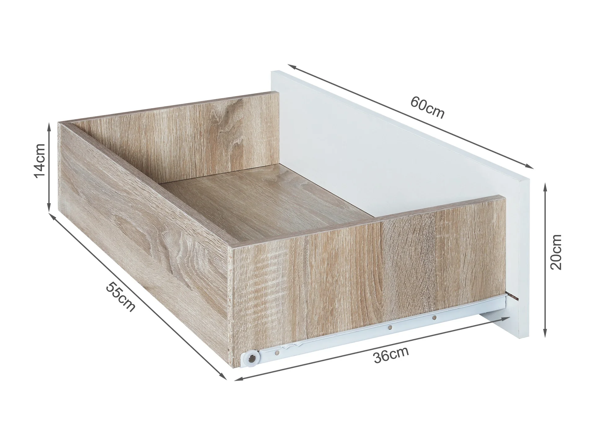 Garrett Low Boy 8 Drawer Chest Dresser - Oak - Image 8
