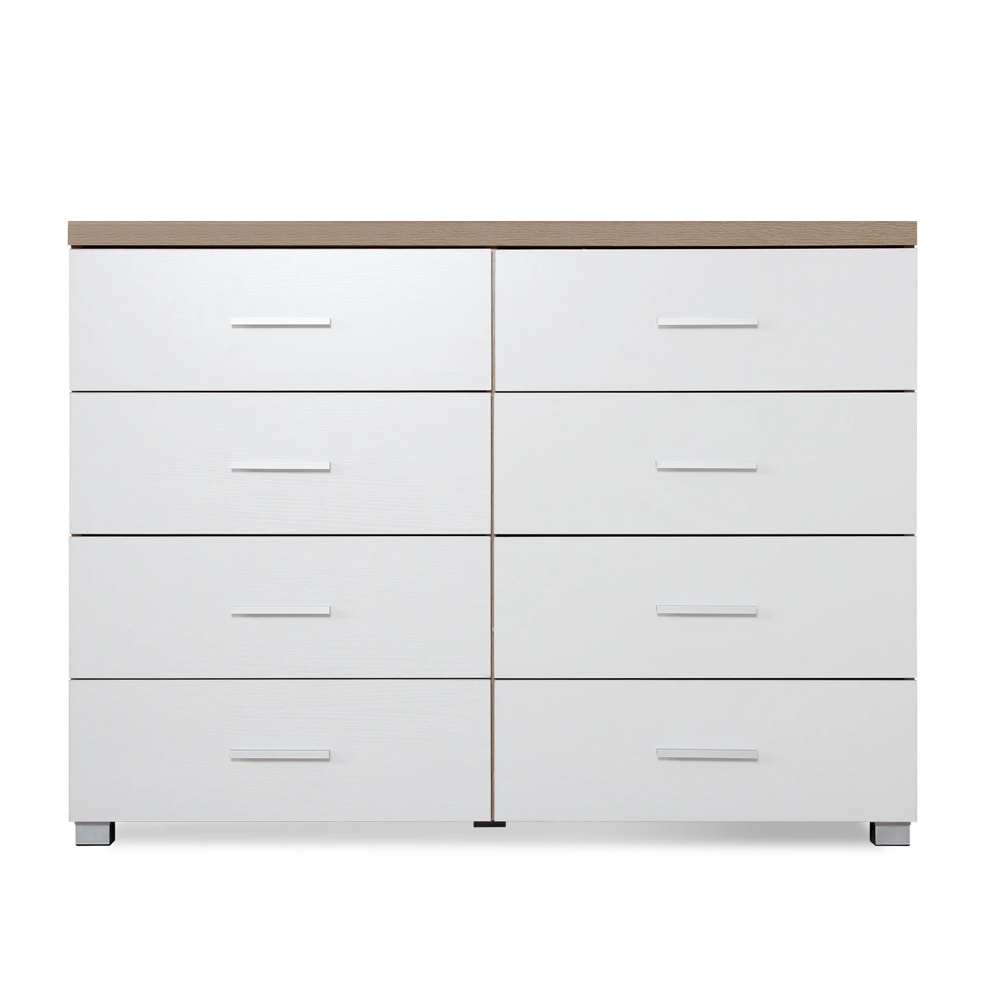 Garrett Lowboy 8 Drawer Chest Dresser - Oak - Image 8