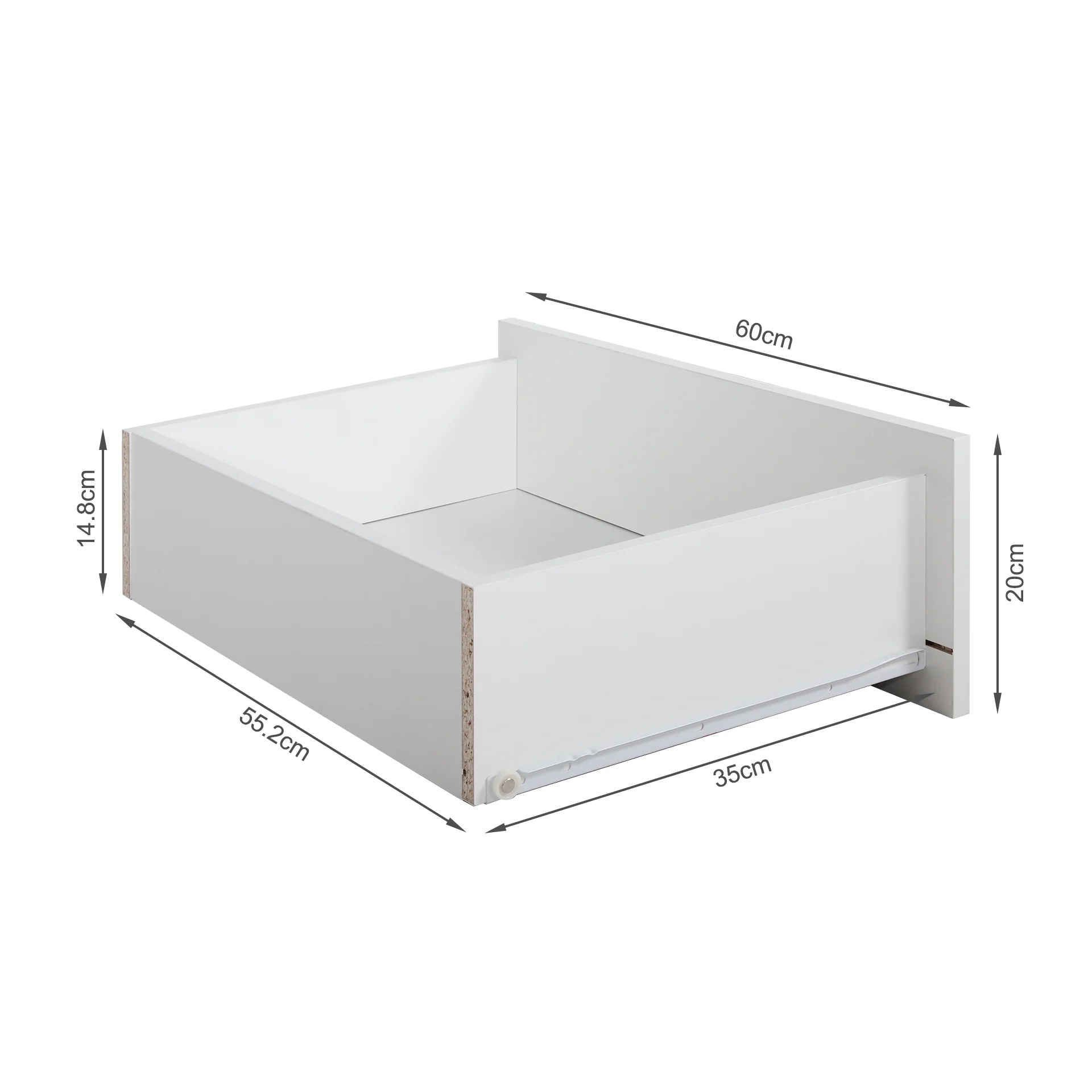 Garrett Lowboy 8 Drawer Chest Dresser - White - Image 10