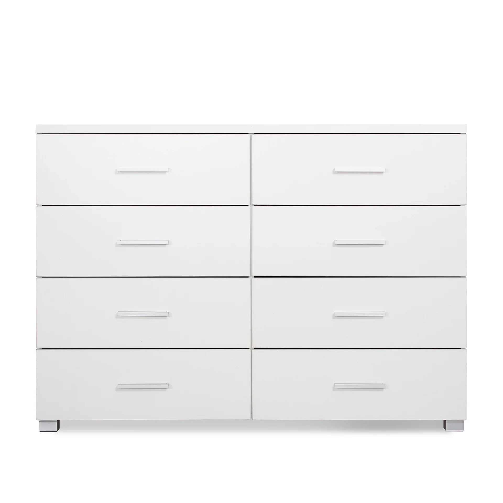 Garrett Lowboy 8 Drawer Chest Dresser - White - Image 7