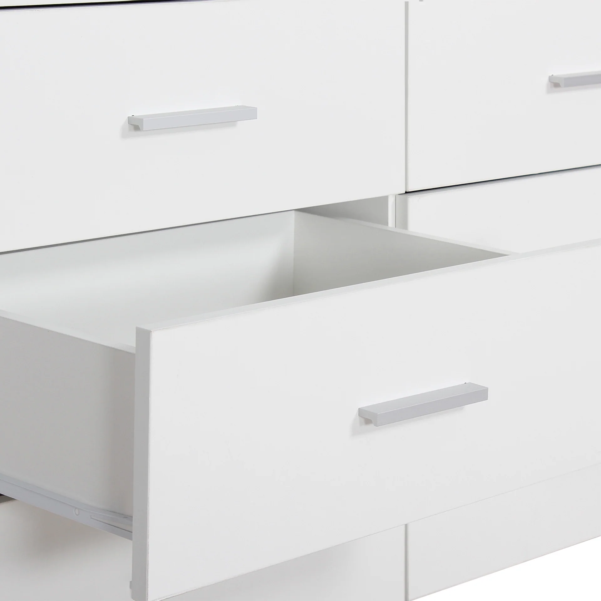 Garrett Lowboy 8 Drawer Chest Dresser - White - Image 8