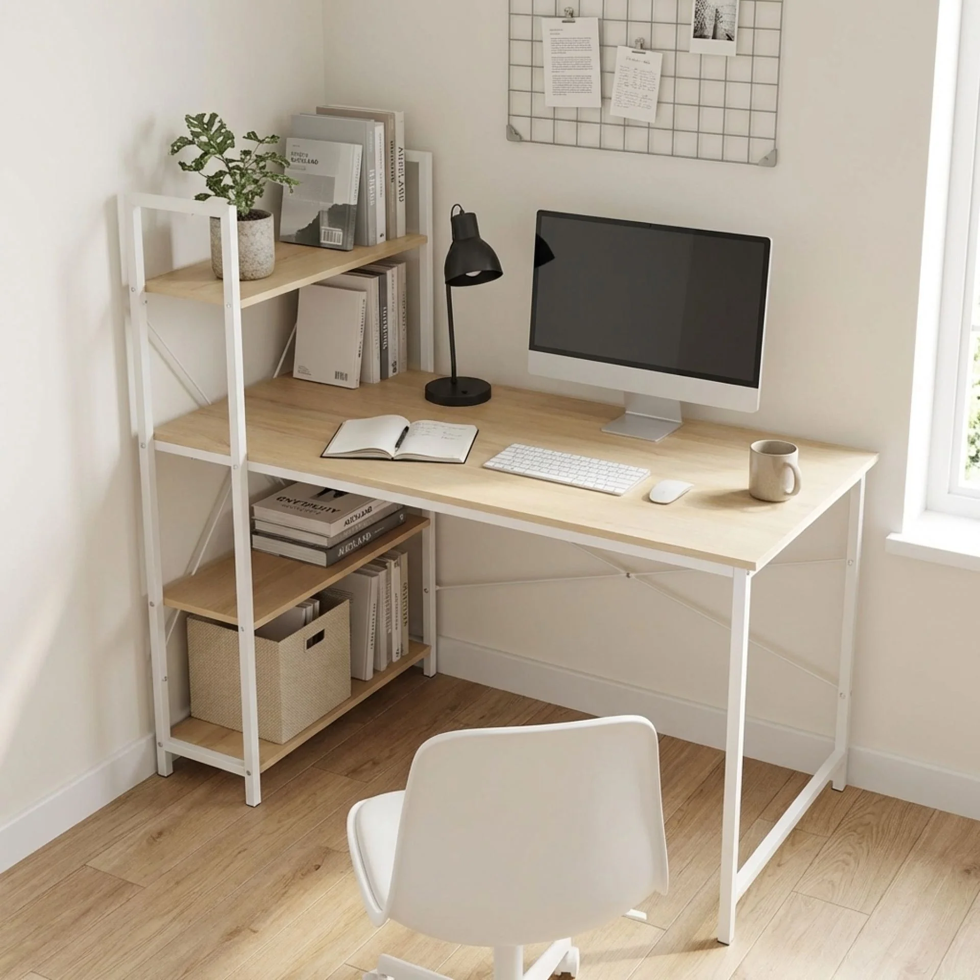 Gavyn 120cm Computer Desk - White - Image 3