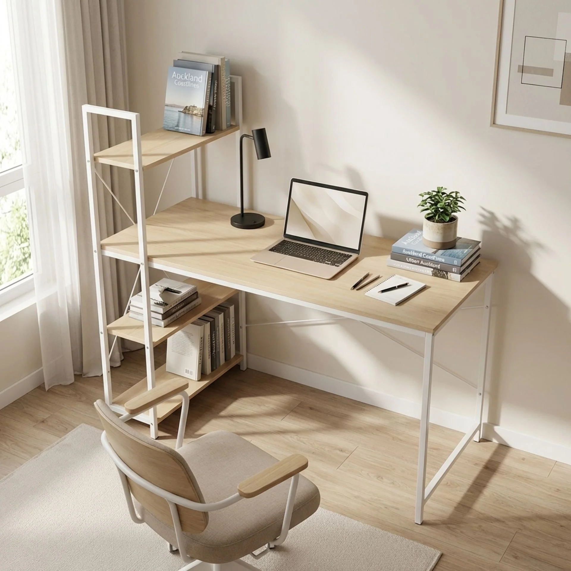 Gavyn 120cm Computer Desk - White - Image 5