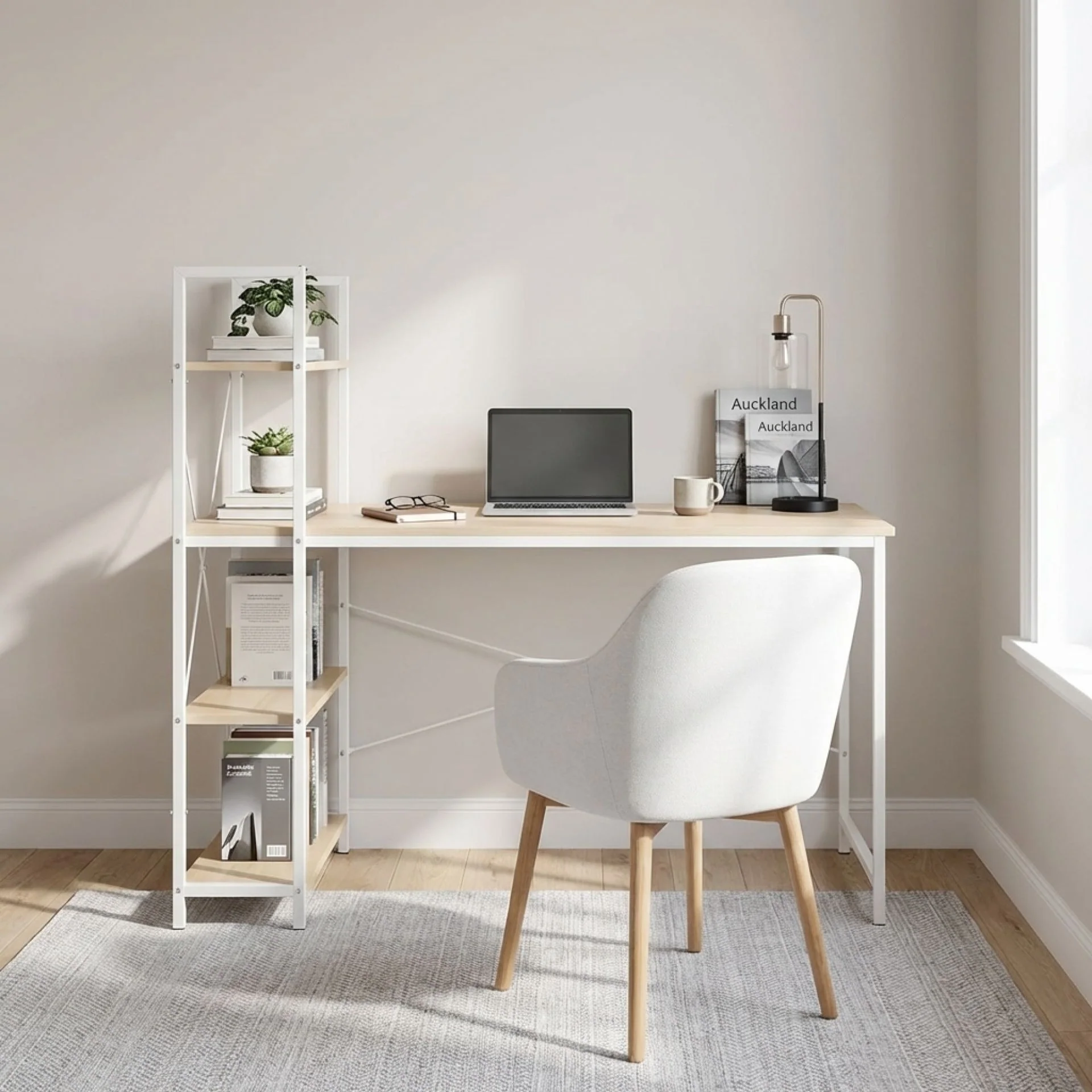 Gavyn 120cm Computer Desk - White - Image 6