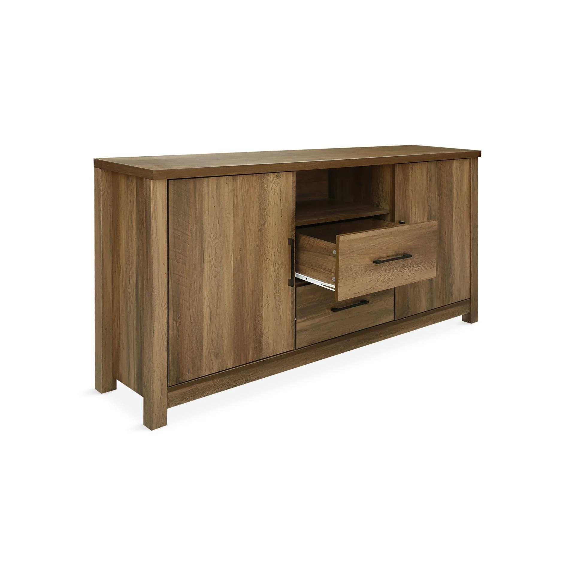 Georgie Sideboard Buffet Table - Knotty Oak - Image 8