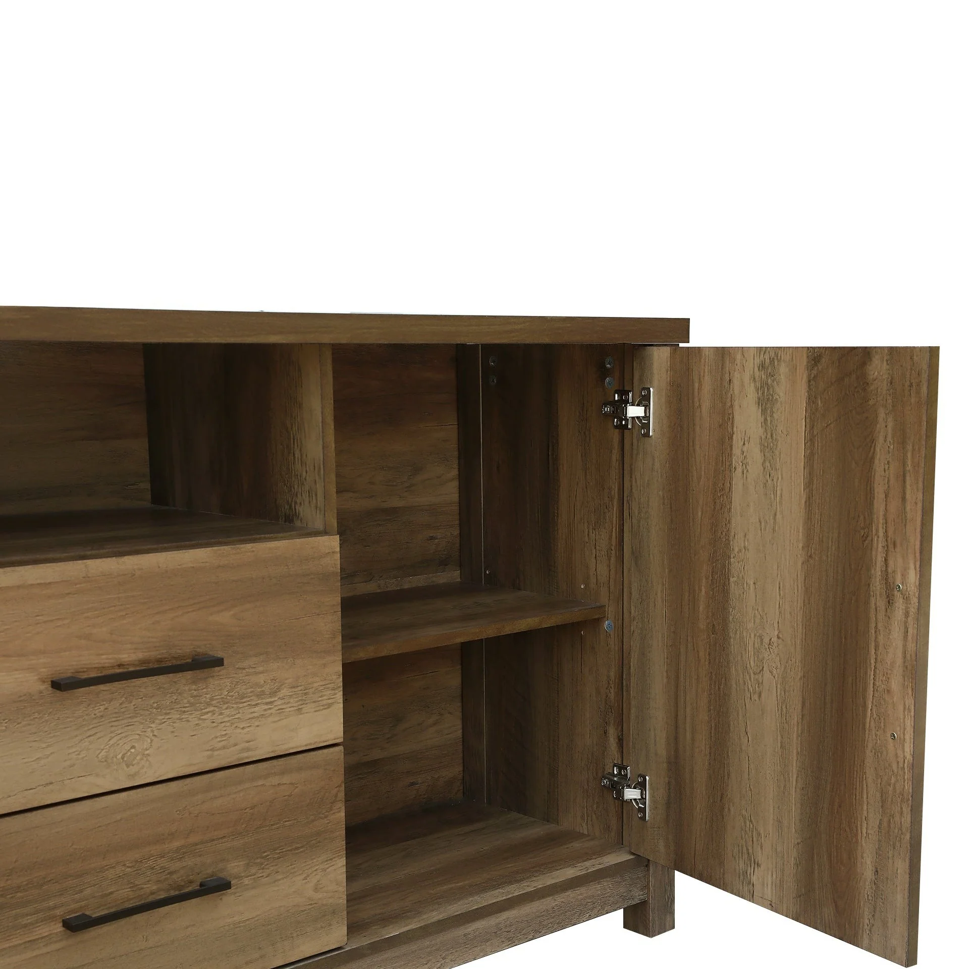 Georgie Sideboard Buffet Table - Knotty Oak - Image 9
