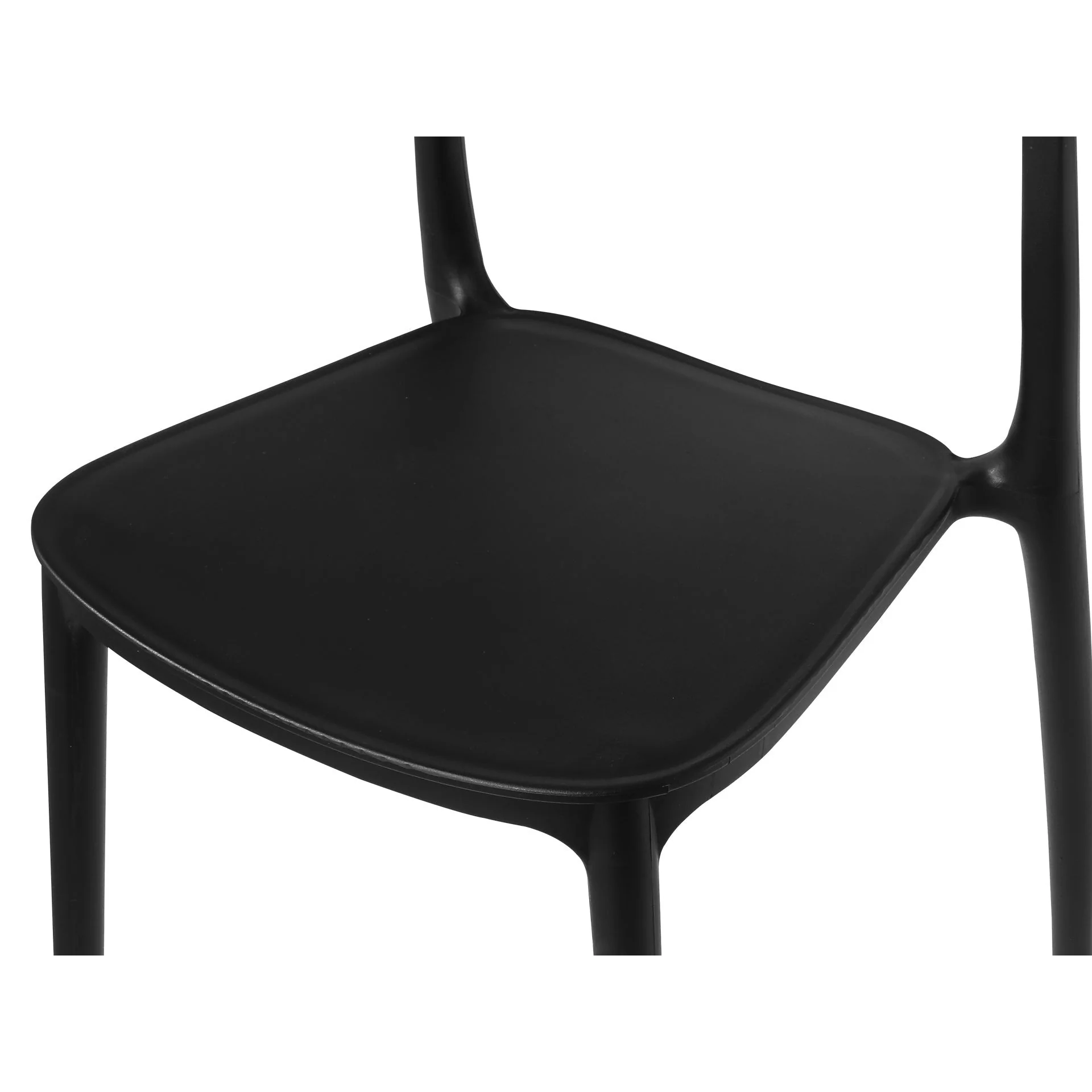 Gia Dining Chair - Set of 4 - Black - Image 4