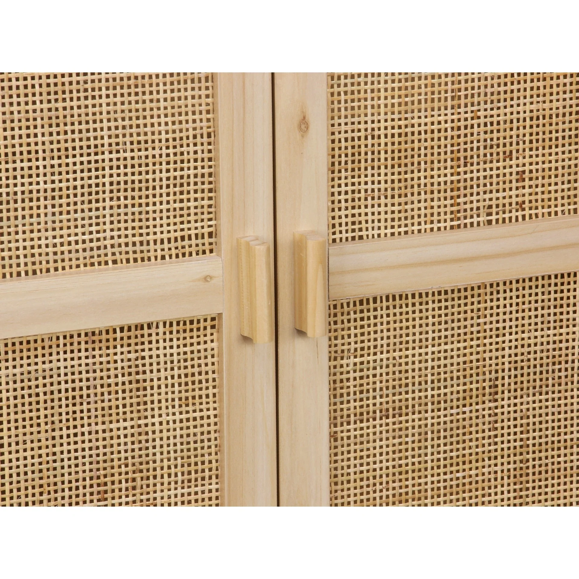 Gila 2 Doors Rattan Cabinet - Natural - Image 7