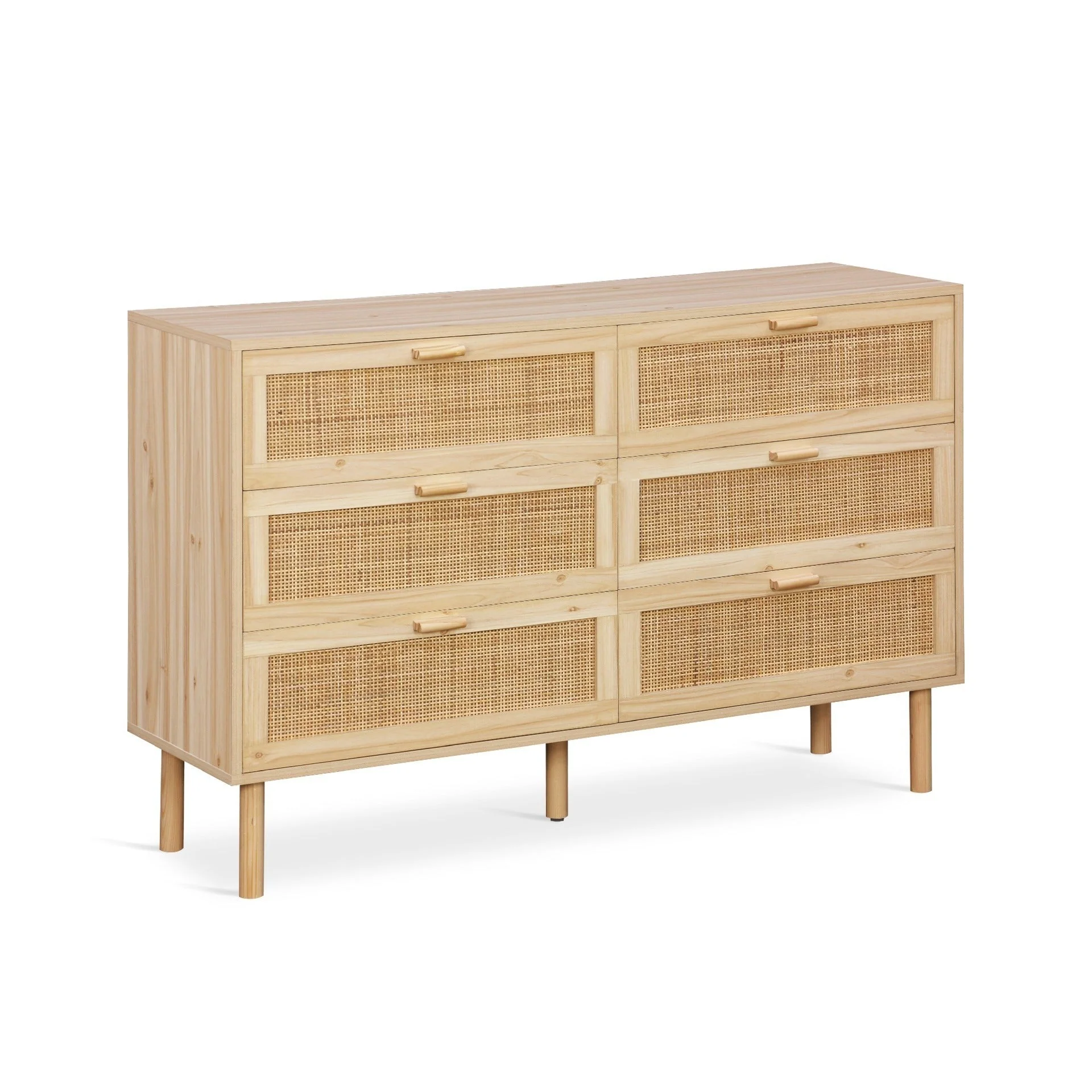 Gila Rattan 6 Drawers Lowboy - Natural - Image 3