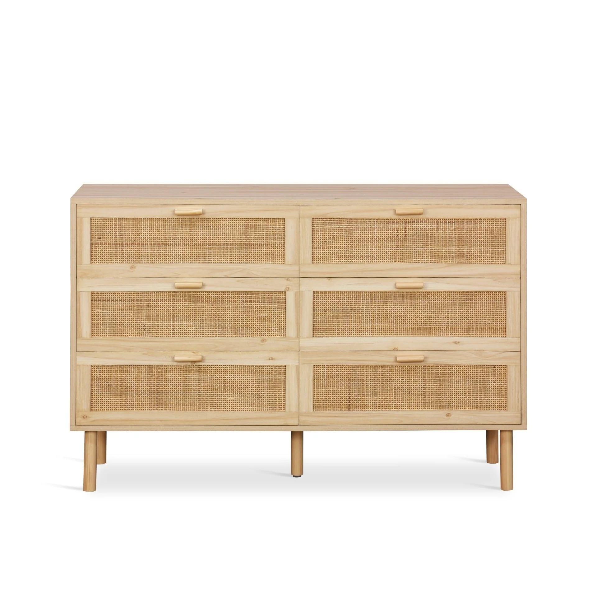 Gila Rattan 6 Drawers Lowboy - Natural - Image 4