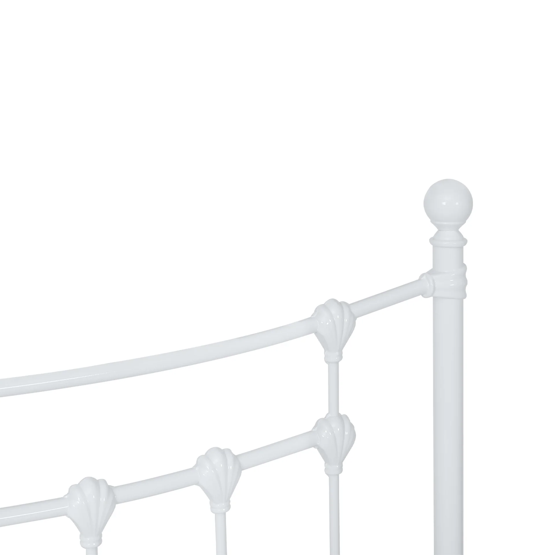 Gingera King Single Metal Bed Frame - White - Image 12