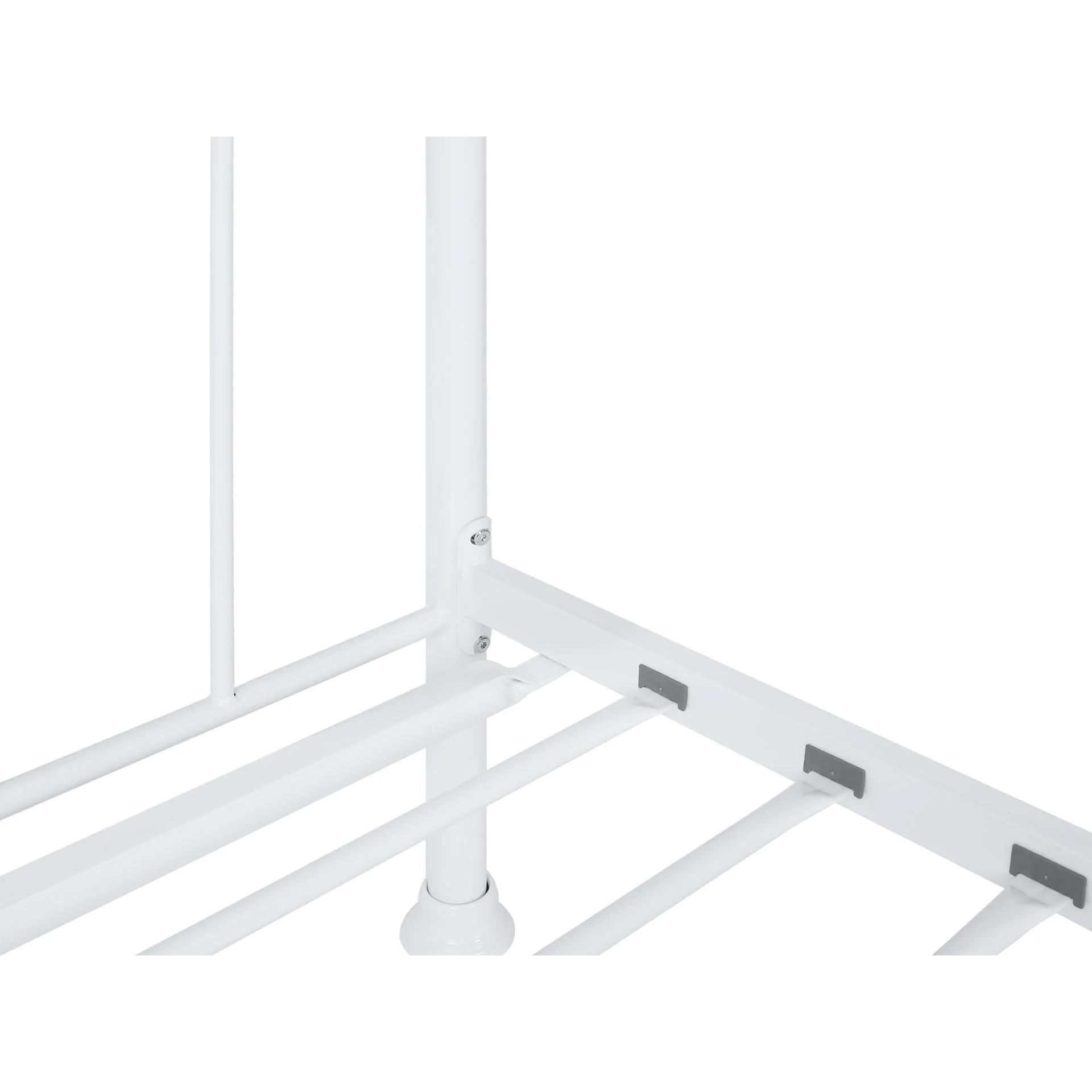 Gingera Single Metal Bed Frame - White - Image 11