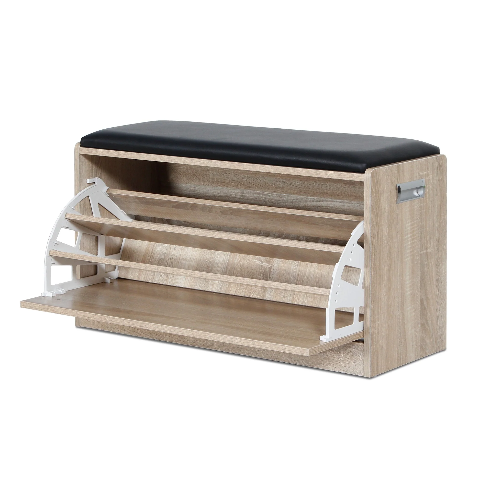 Gloria Wooden Shoe Rack 3 Layer - Oak - Image 10