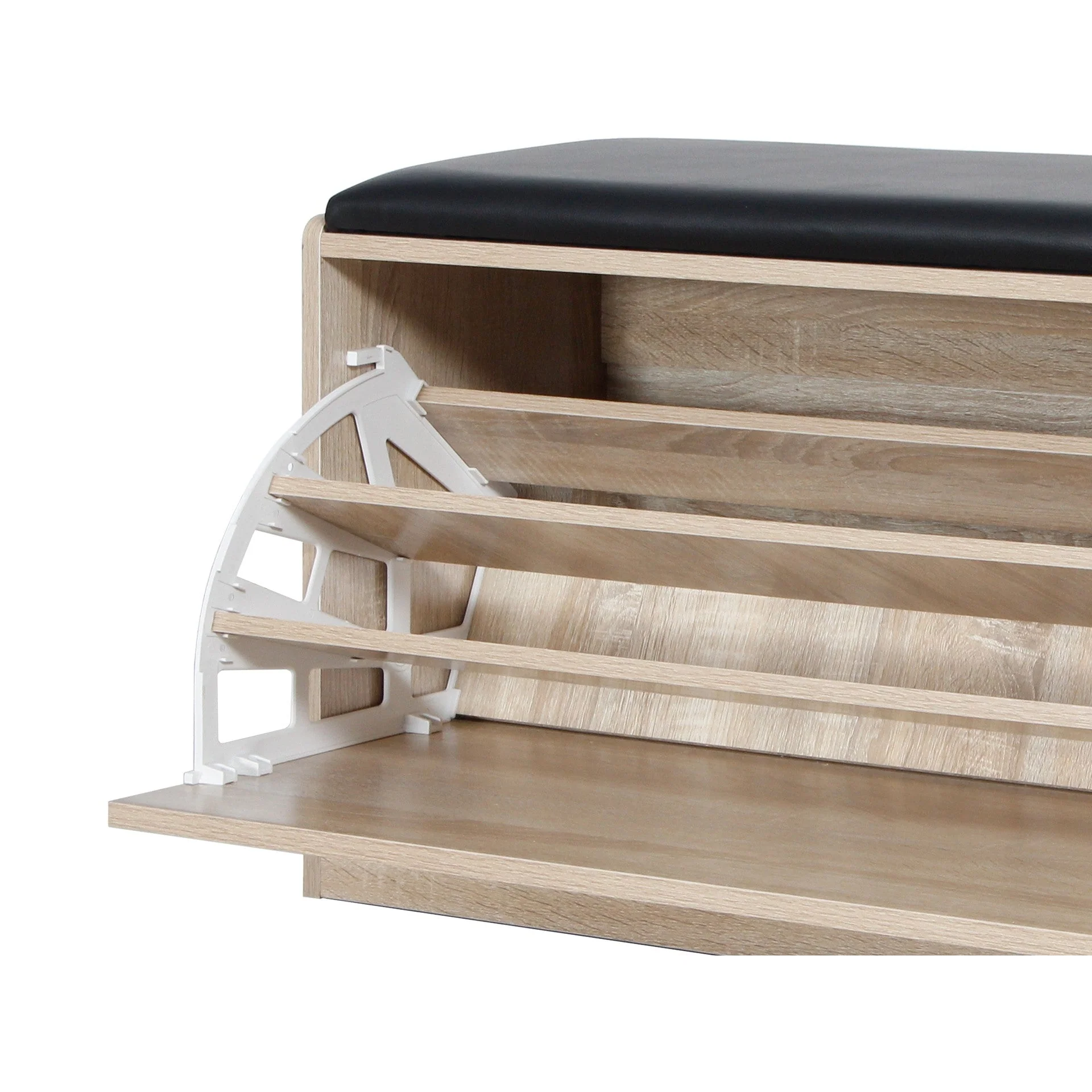 Gloria Wooden Shoe Rack 3 Layer - Oak - Image 12