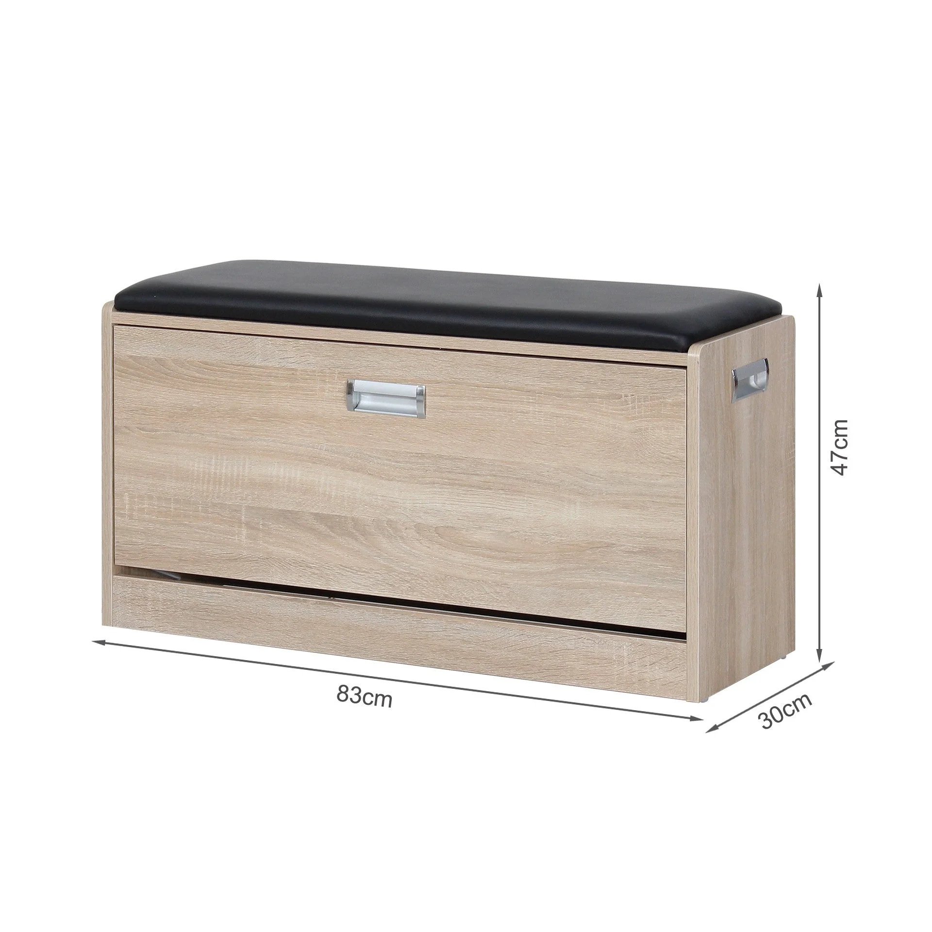 Gloria Wooden Shoe Rack 3 Layer - Oak - Image 13